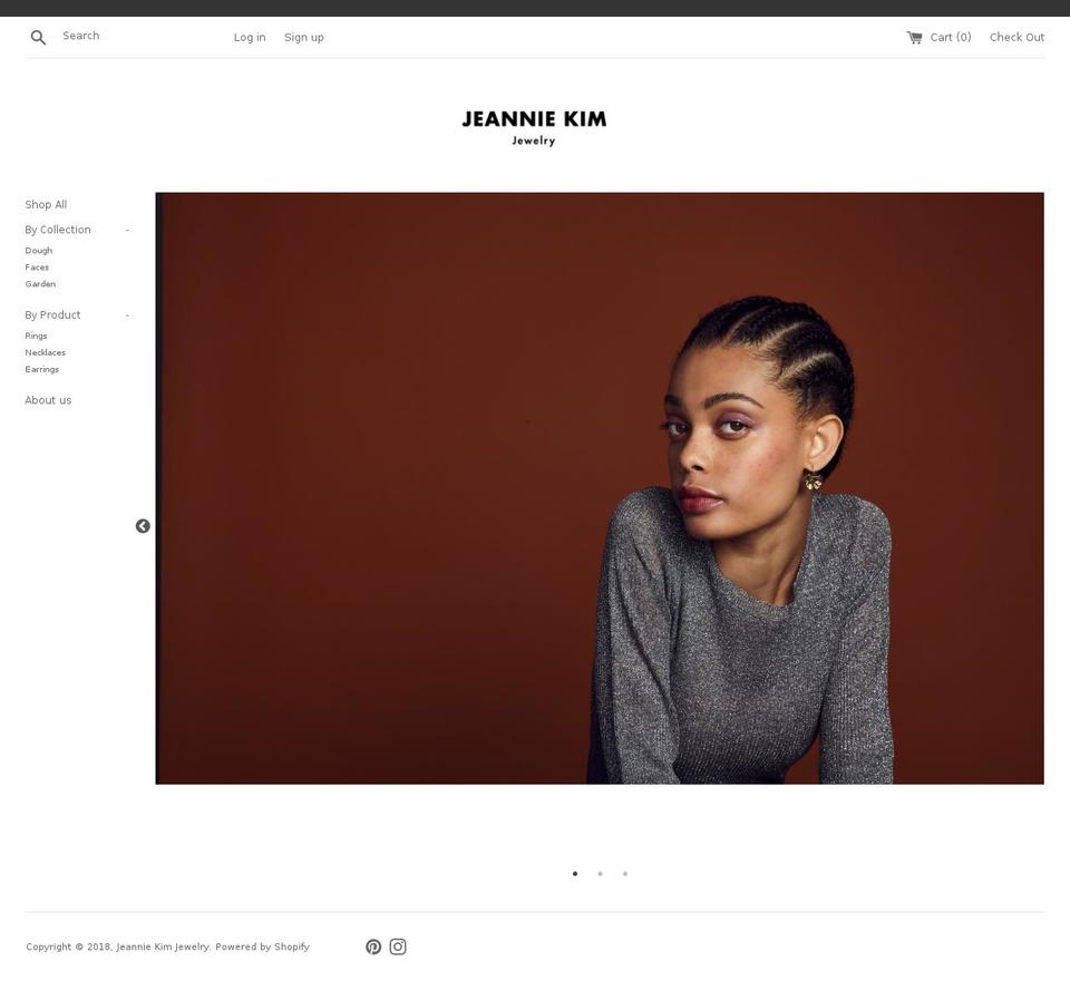 jeanniekim.com — Shopify storefront screenshot