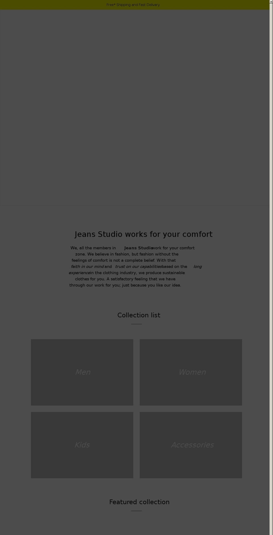 jeansstudio.se shopify website screenshot