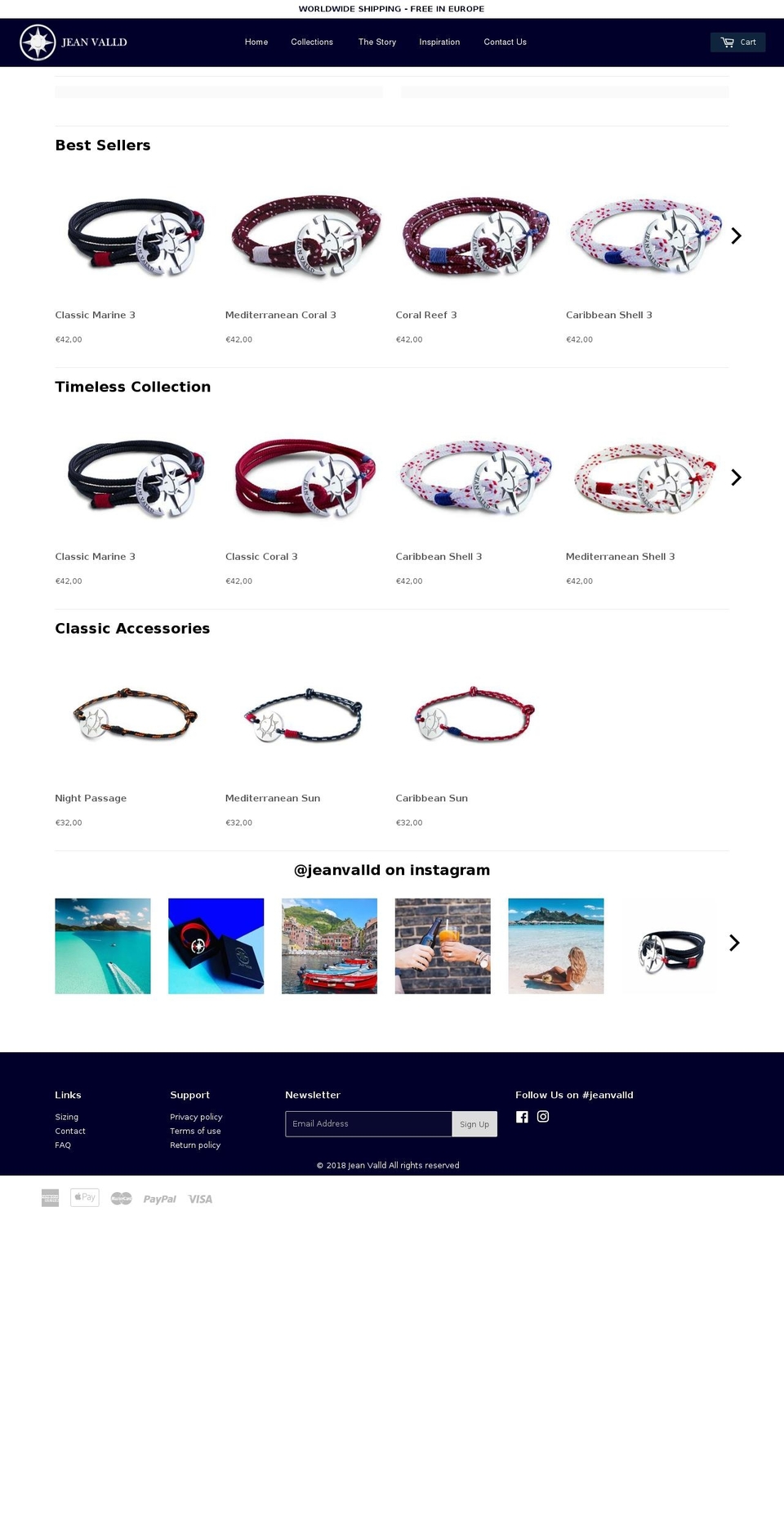 jeanvalld.com — Shopify storefront screenshot
