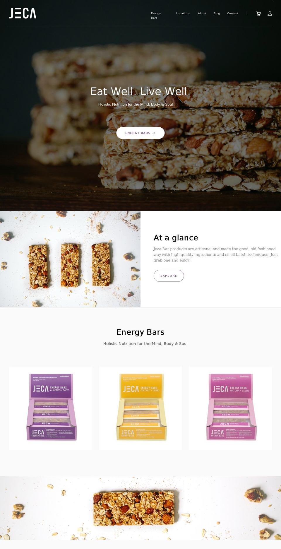 jecaenergybar.org shopify website screenshot