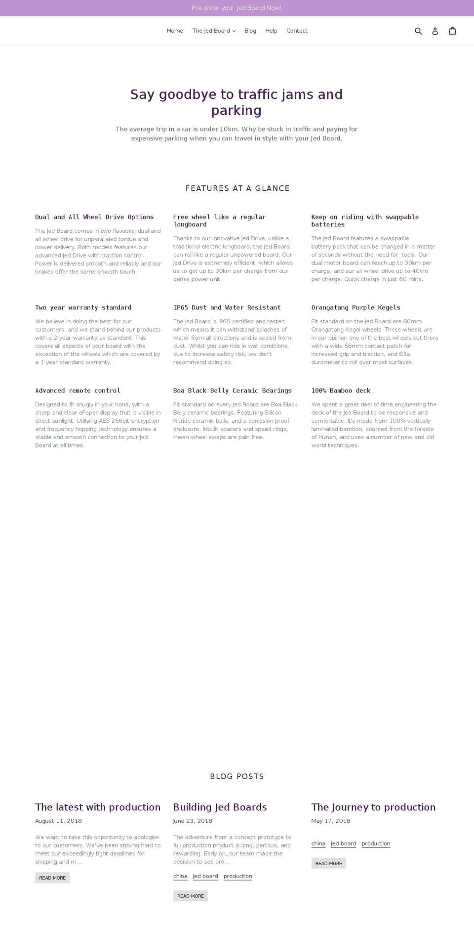 jedboards.com — Shopify storefront screenshot