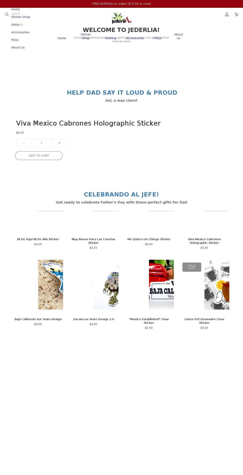 jederliacreations.com shopify website screenshot