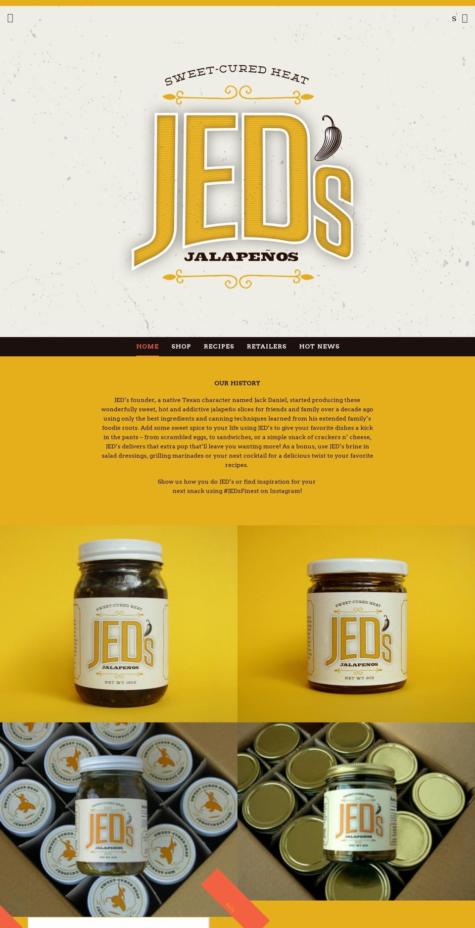 jedsfinest.com — Shopify storefront screenshot