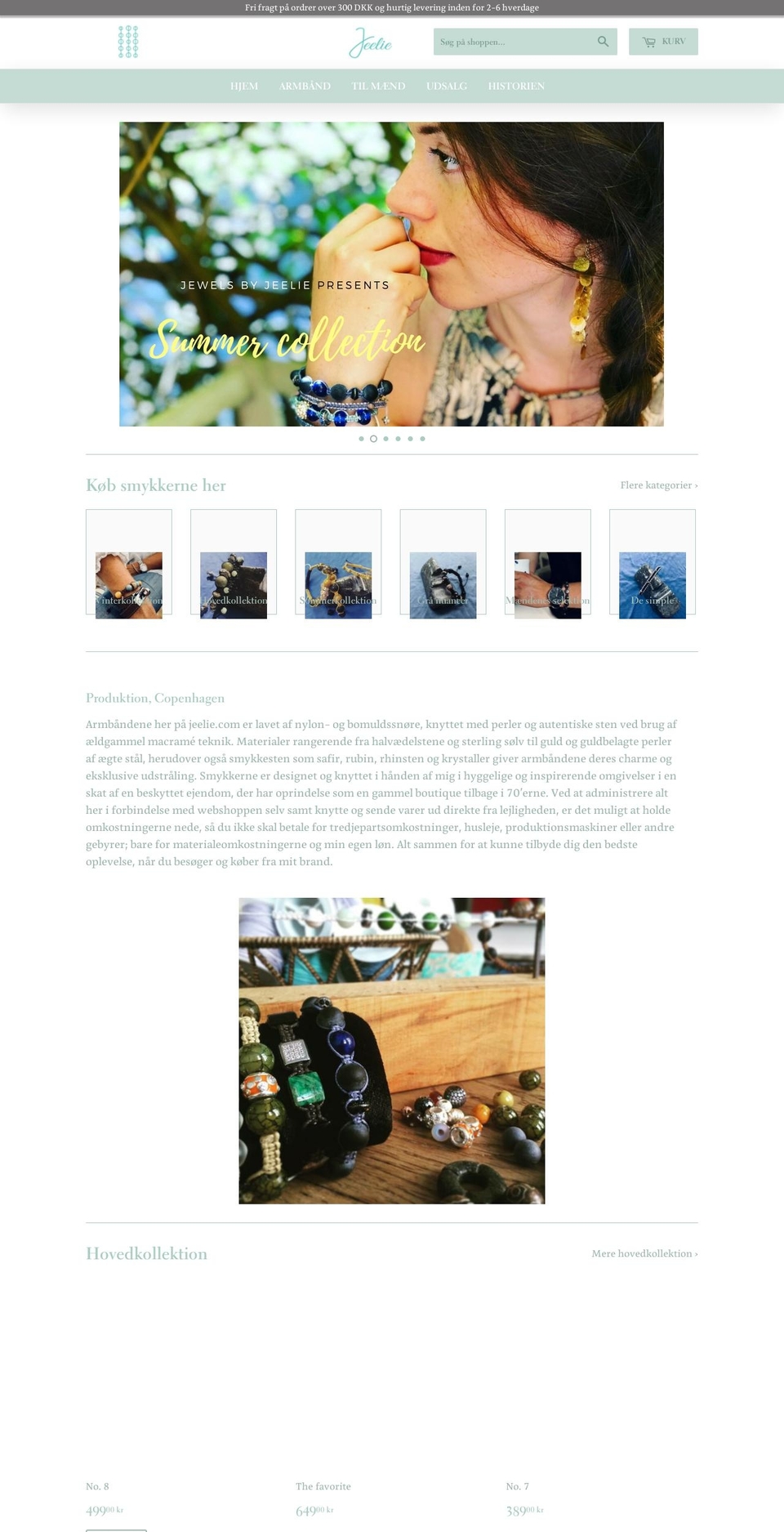 jeelie.com shopify website screenshot