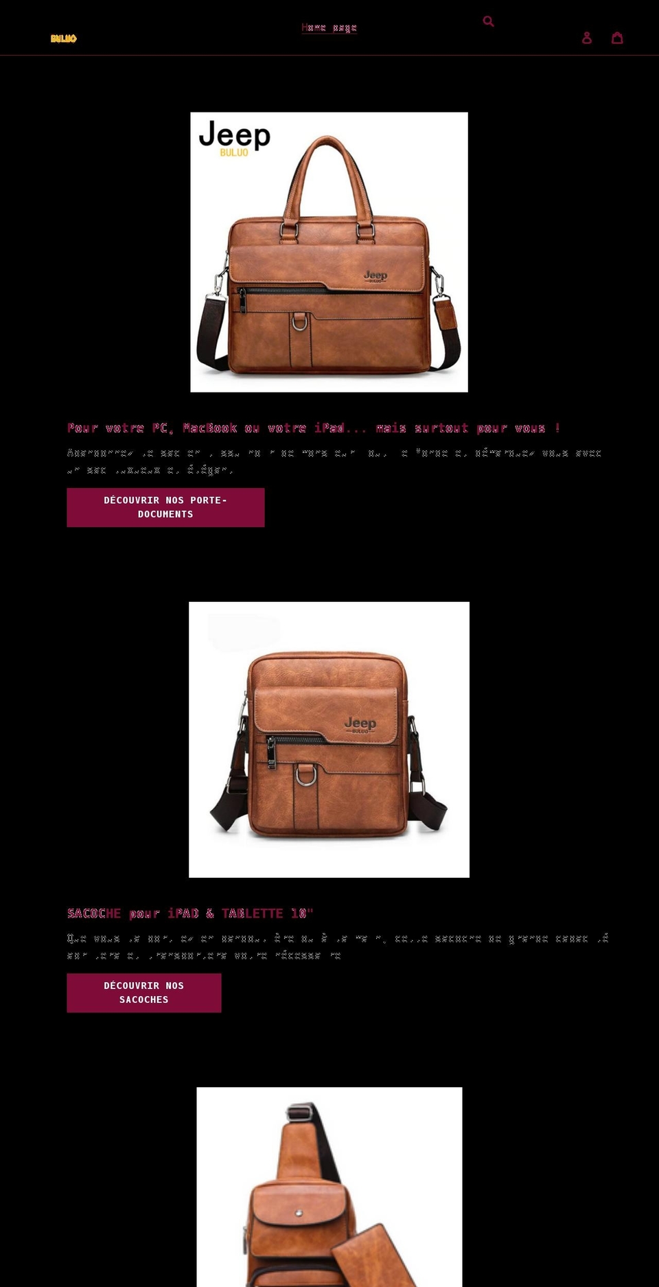 jeep-buluo.com shopify website screenshot