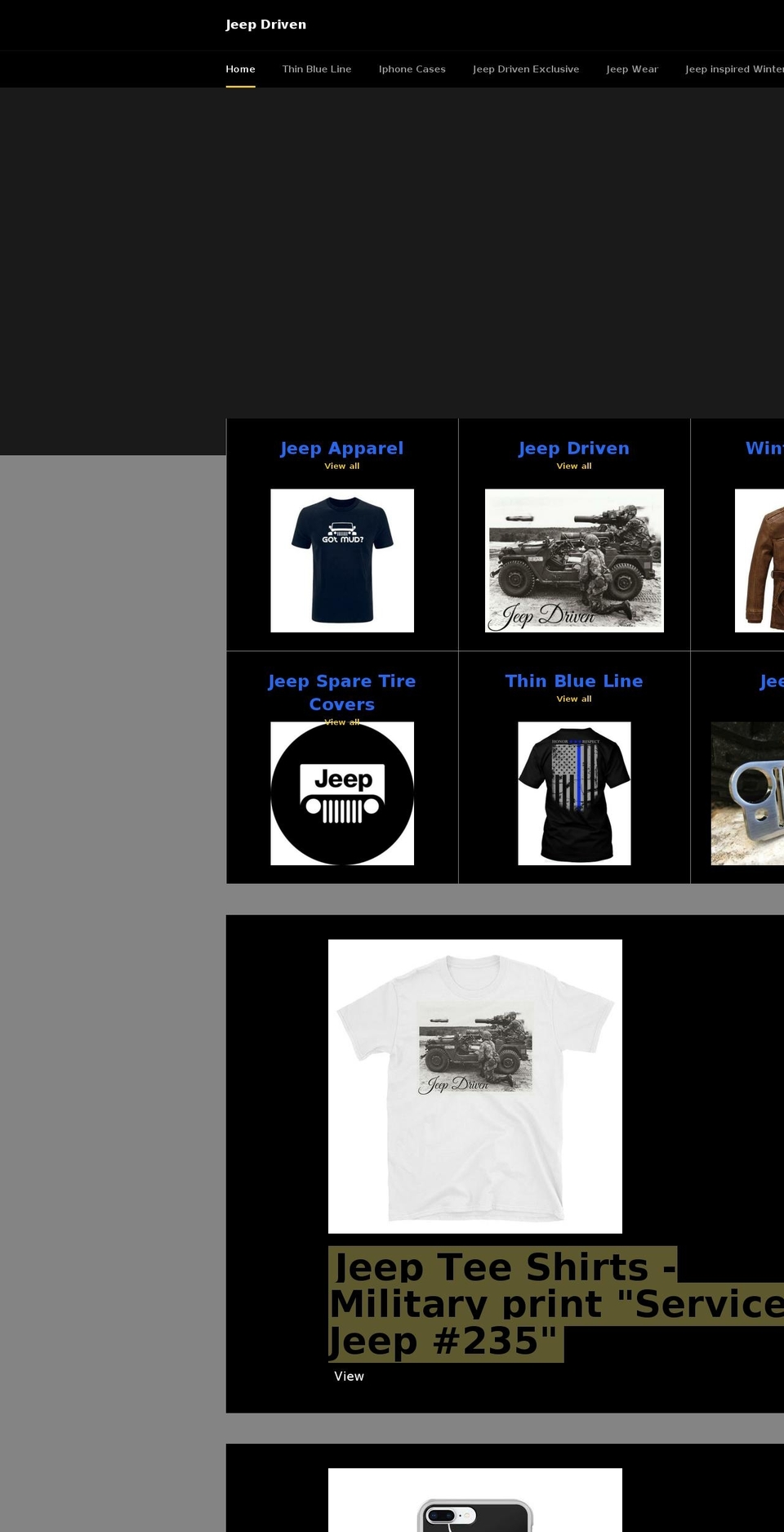 jeepdriven.com — Shopify storefront screenshot