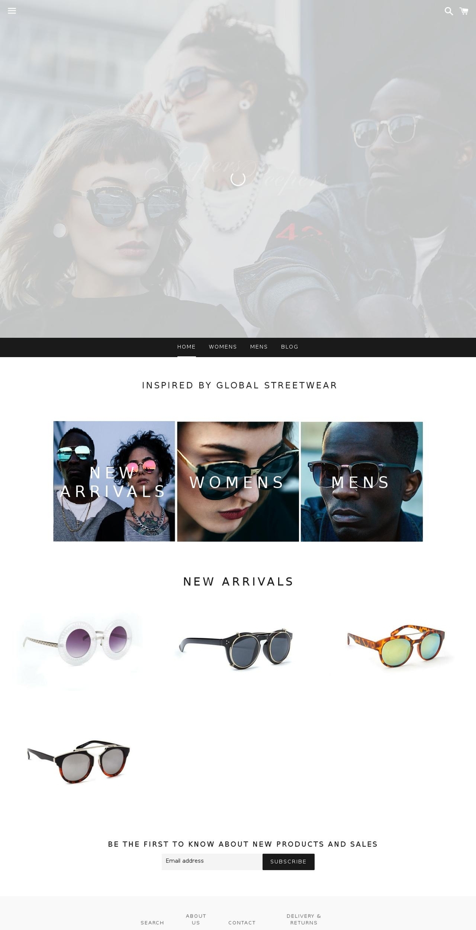 Envy Shopify theme site example jeeperspeepers.co.uk