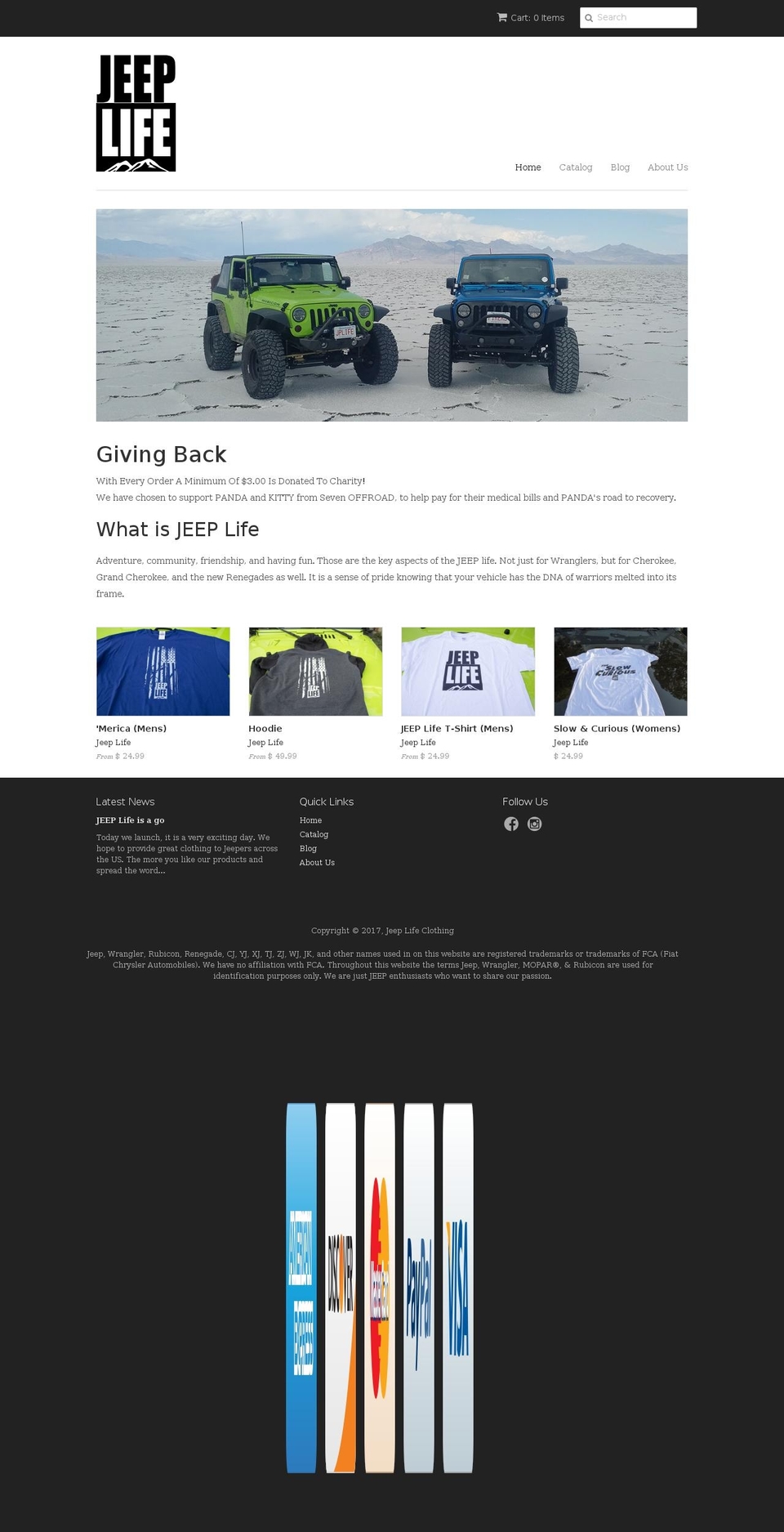 jeeplife.us shopify website screenshot