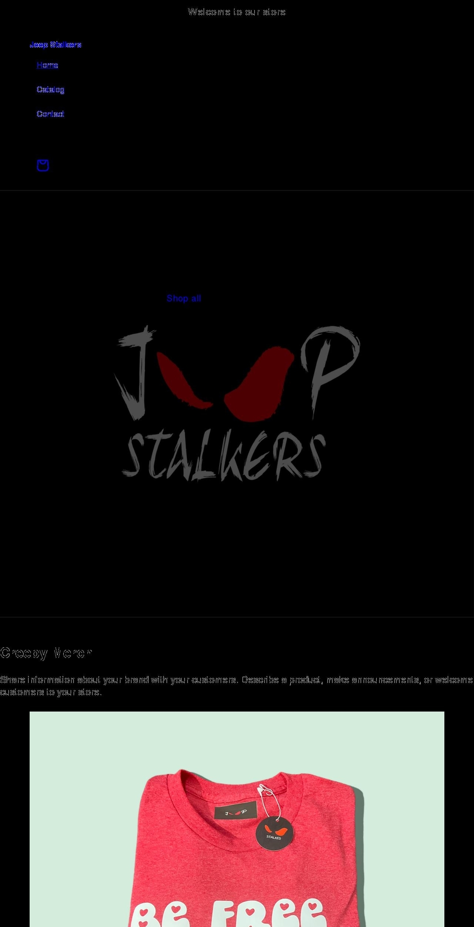 jeepstalkers.com shopify website screenshot