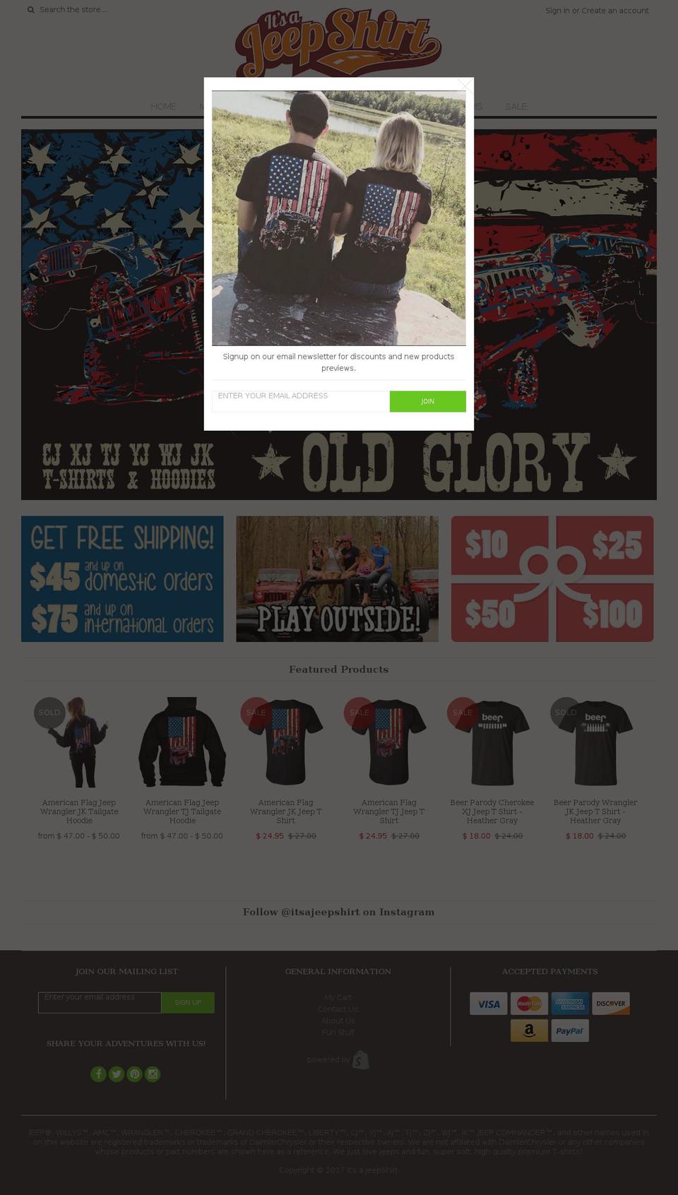 jeeptrailforum.com shopify website screenshot