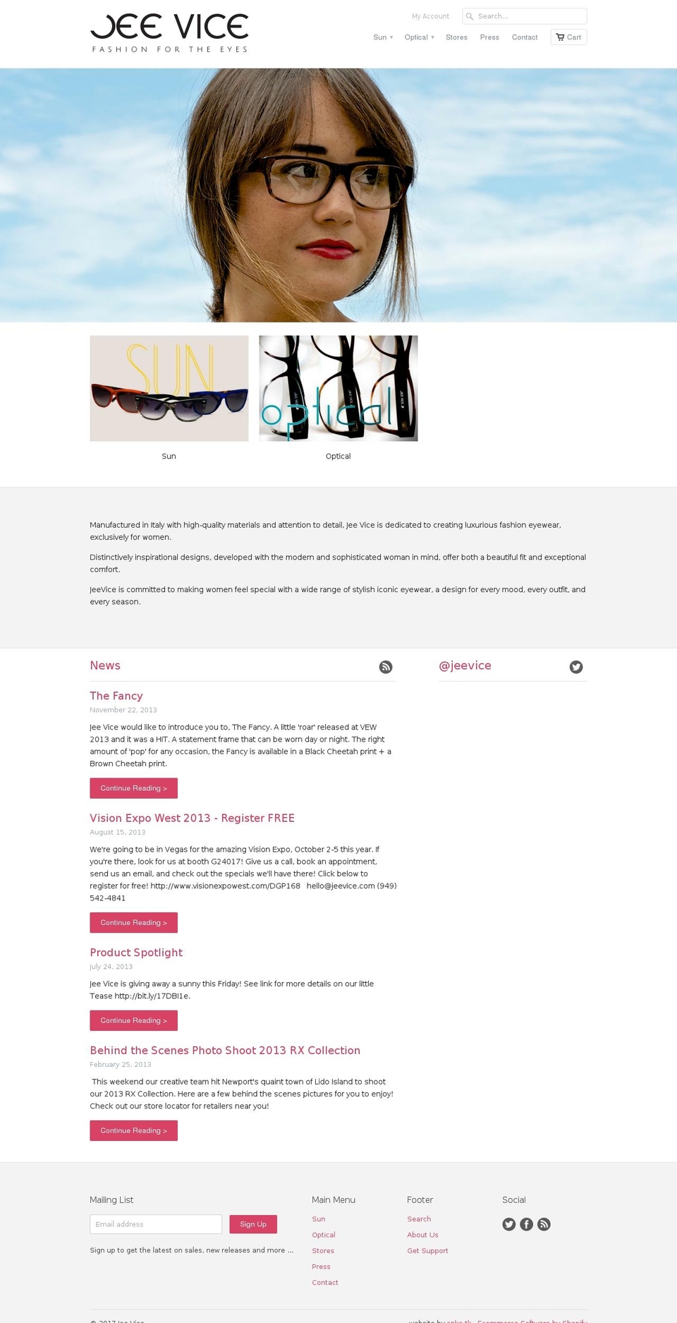 jeevice.com shopify website screenshot