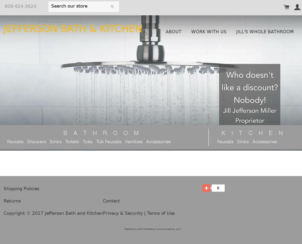 jeffersonbath.com shopify website screenshot