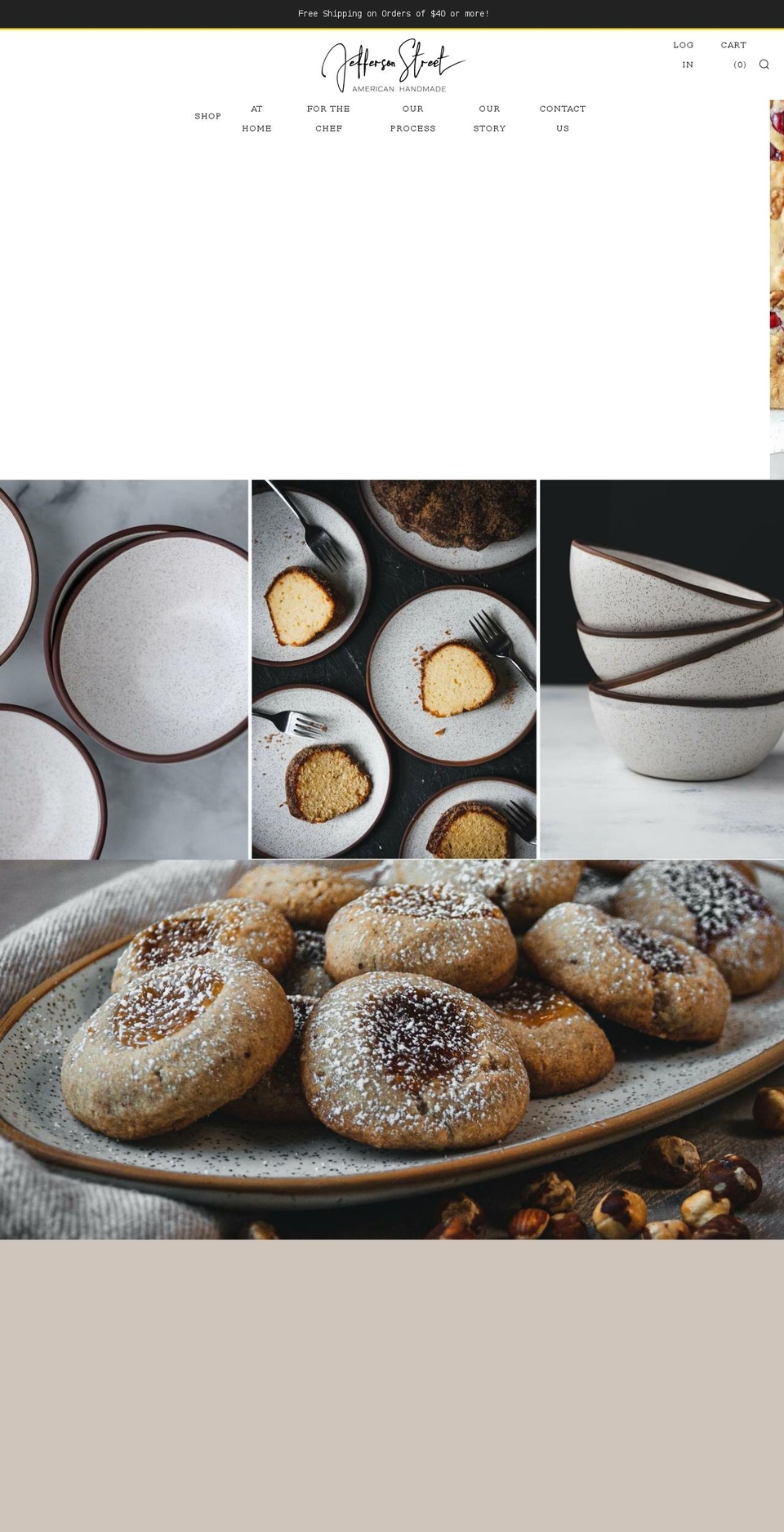 jeffersonstreetceramics.com shopify website screenshot