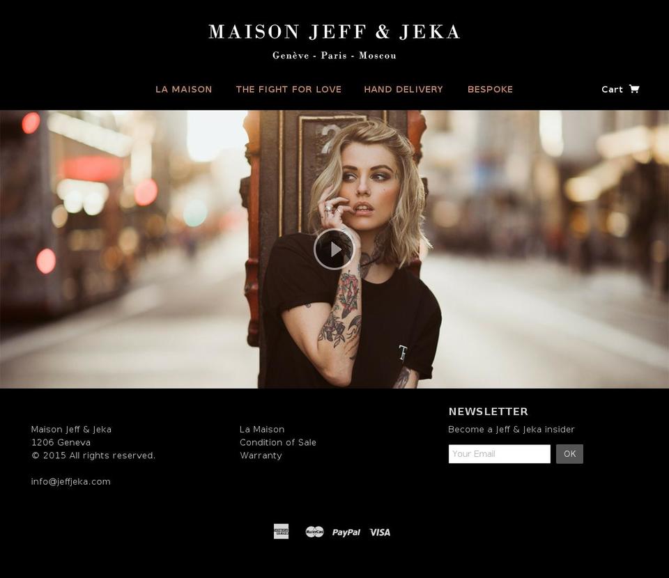 jeffjeka.com shopify website screenshot