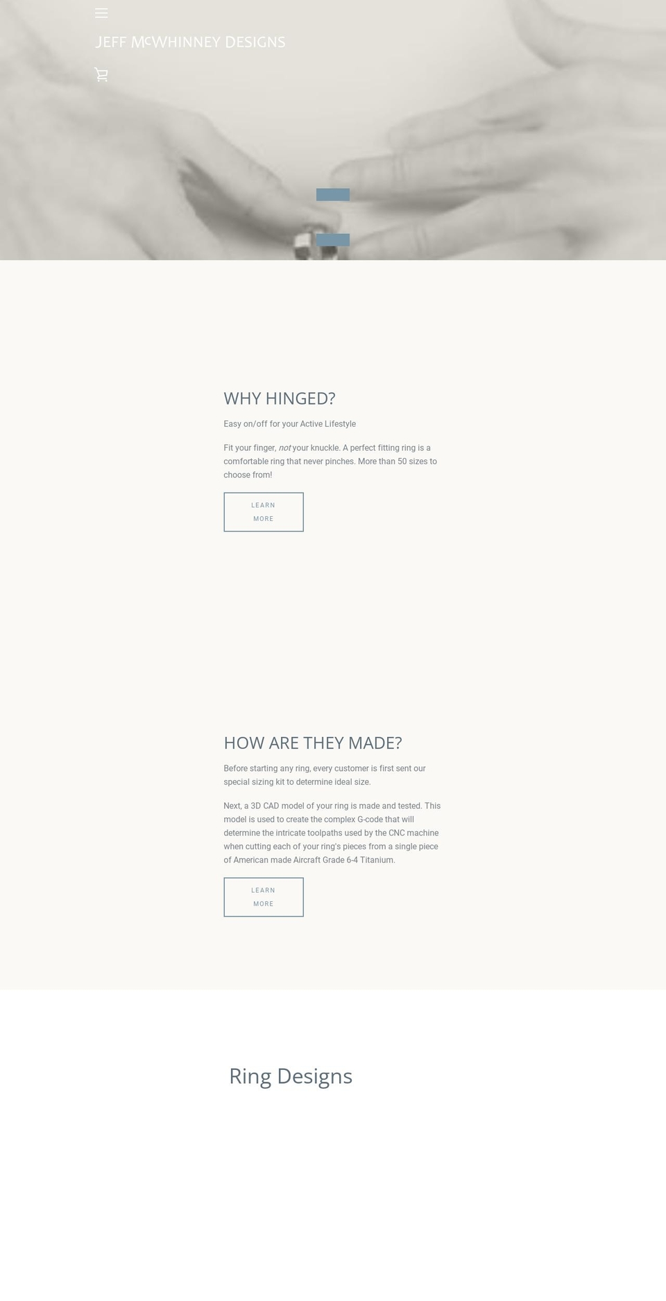 Copy of Narrative Shopify theme site example jeffmcwhinneydesigns.com