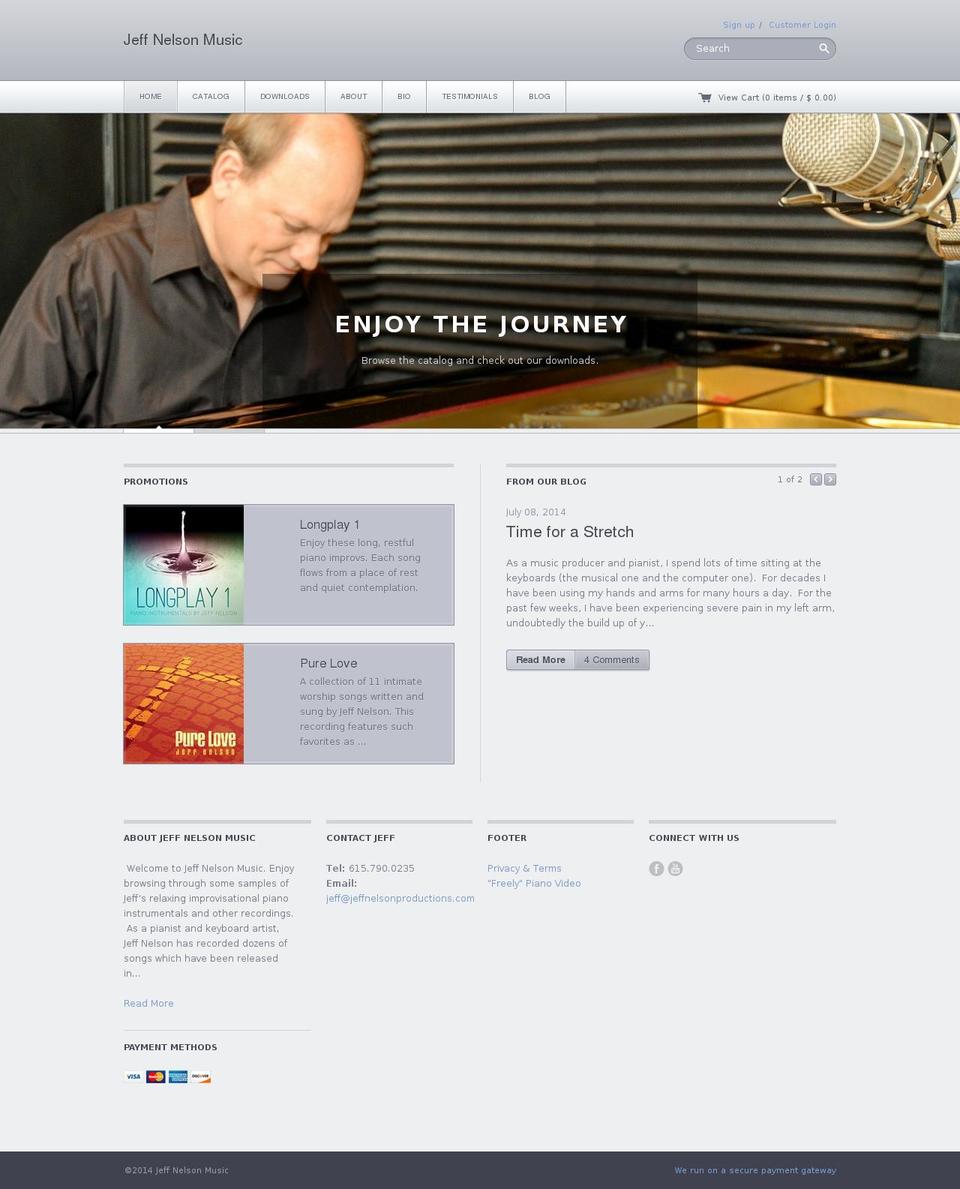 Technophile Shopify theme site example jeffnelsonmusic.com