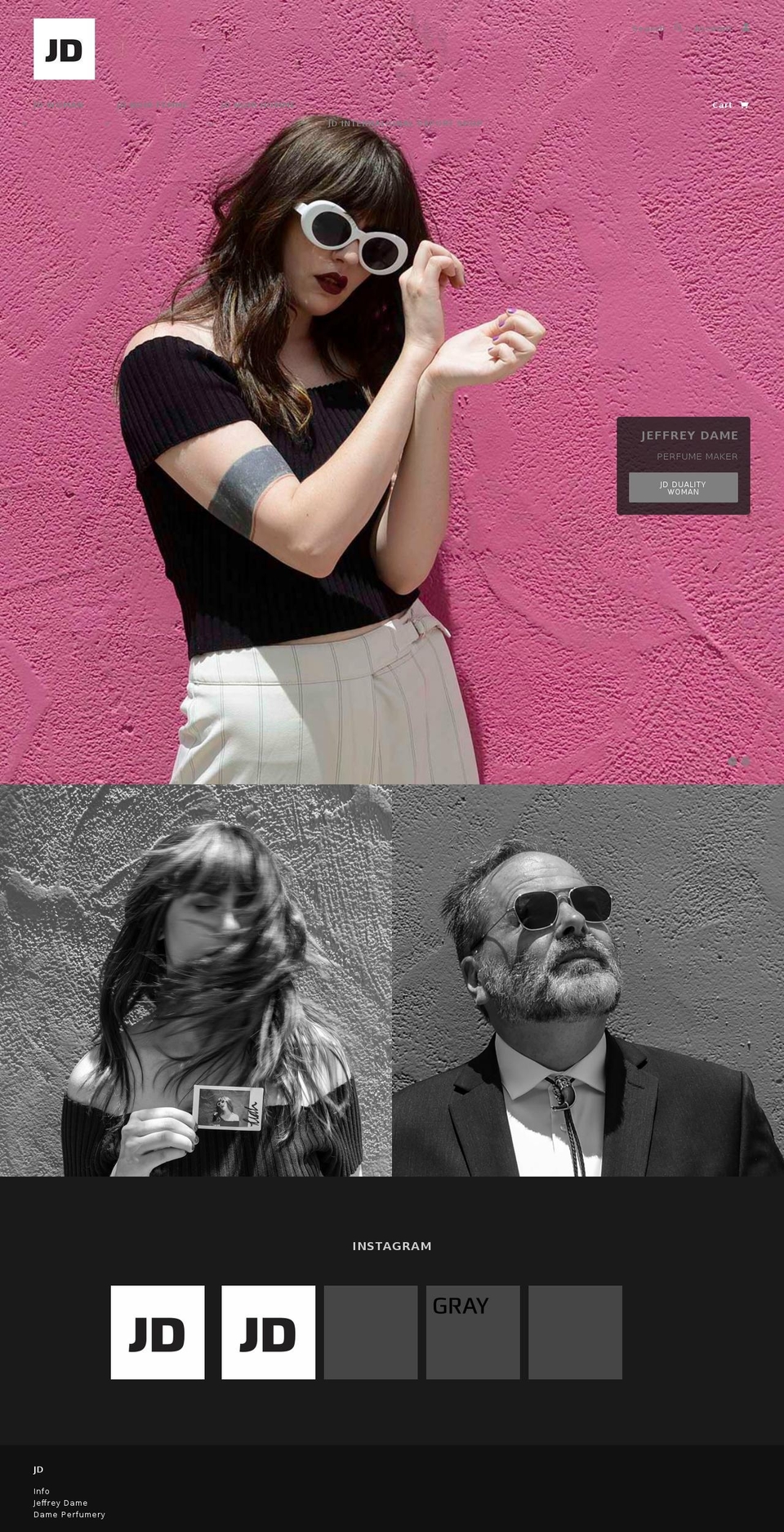 jeffreydame.com — Shopify storefront screenshot