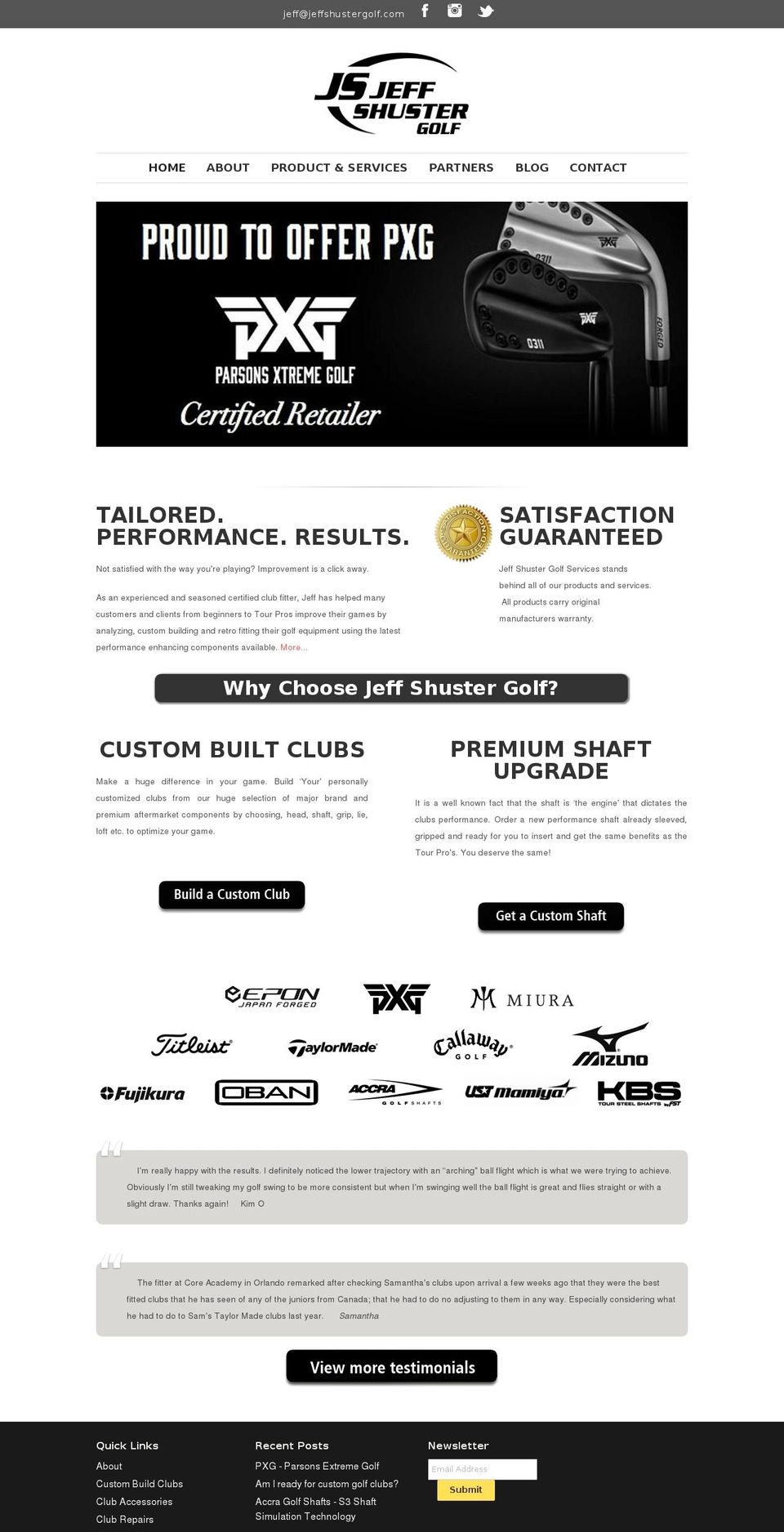 jeffshuster.com — Shopify storefront screenshot
