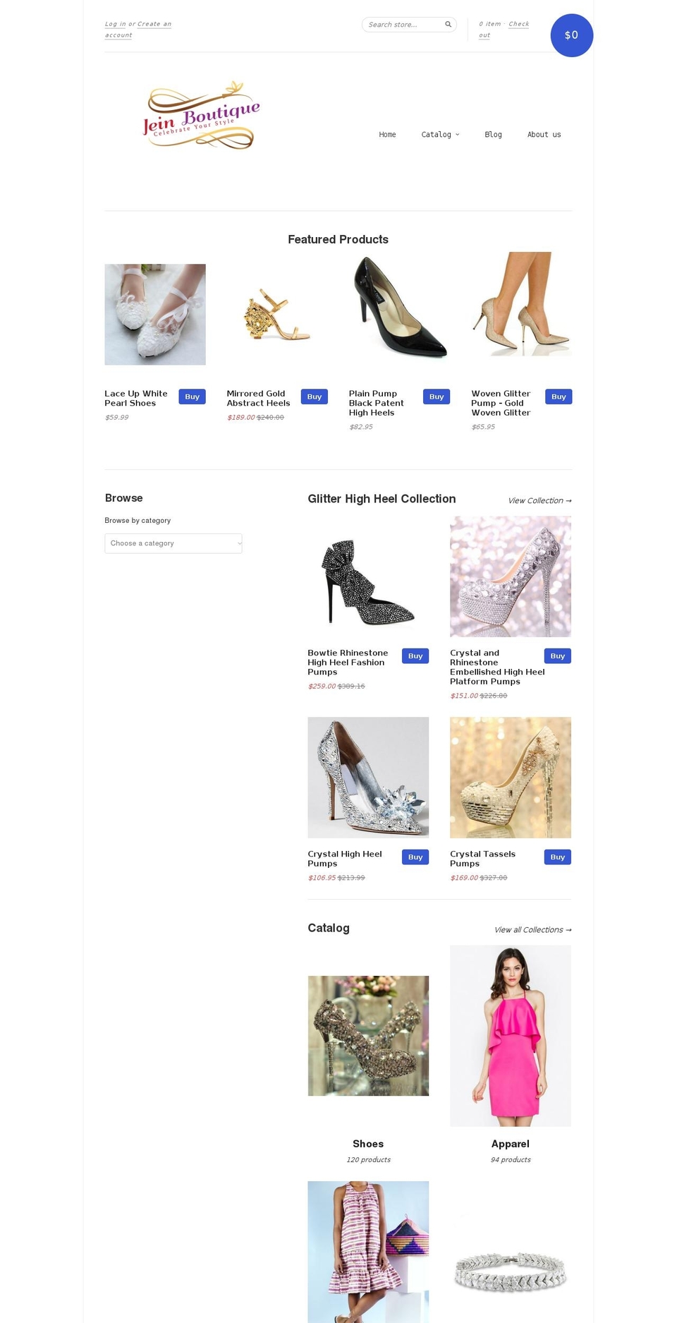 jeinboutique.com shopify website screenshot