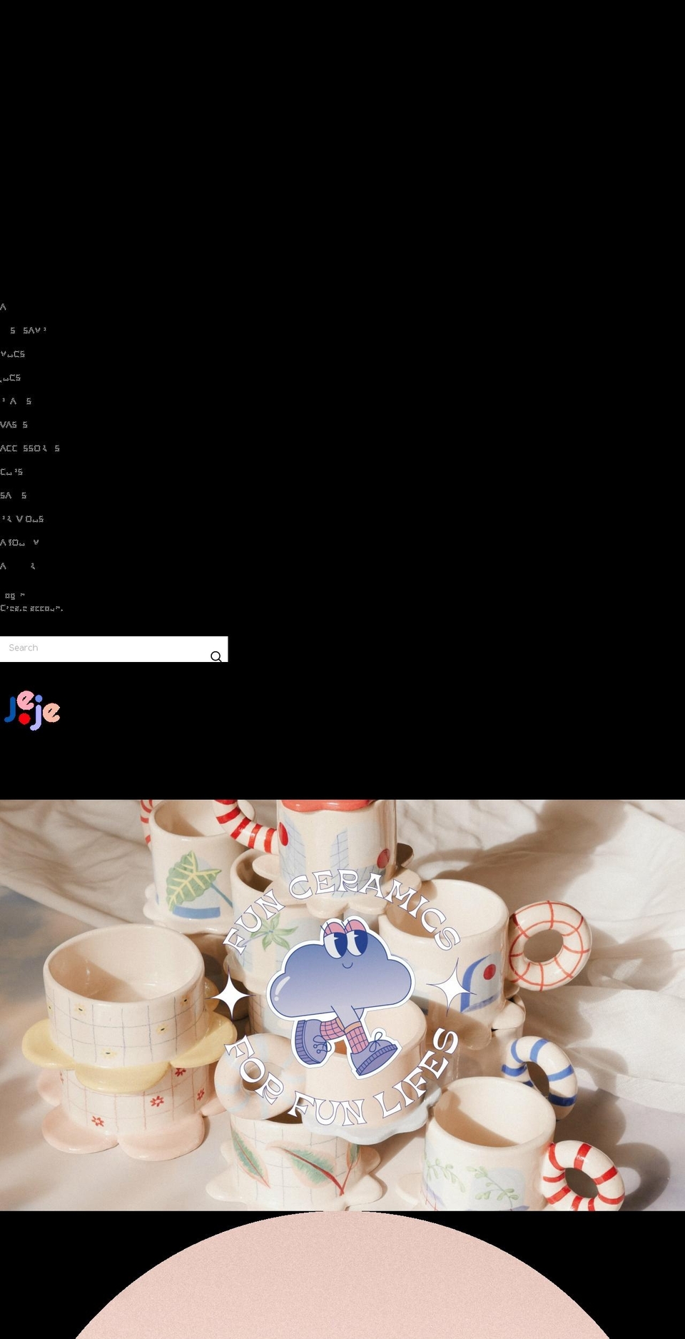 jejethings.com shopify website screenshot