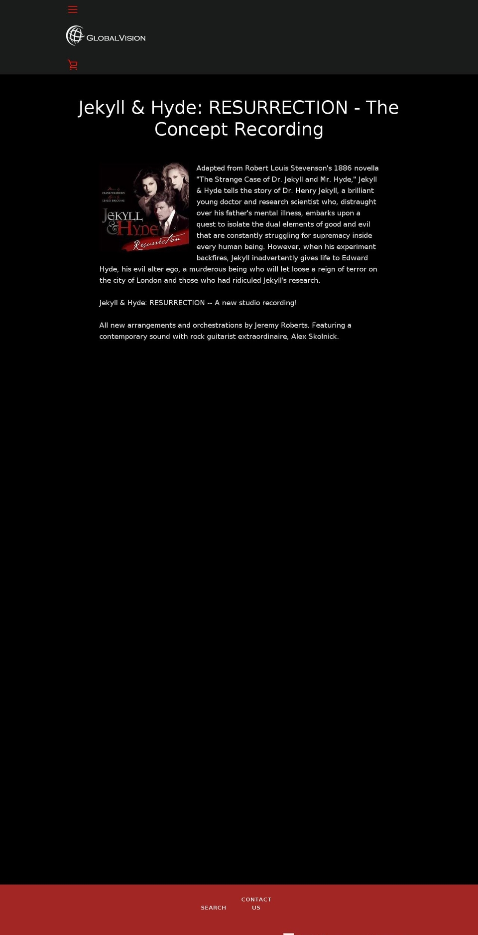 jekyll-hyde.com — Shopify storefront screenshot