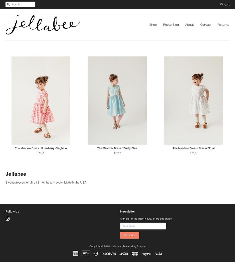 jellabee.com shopify website screenshot