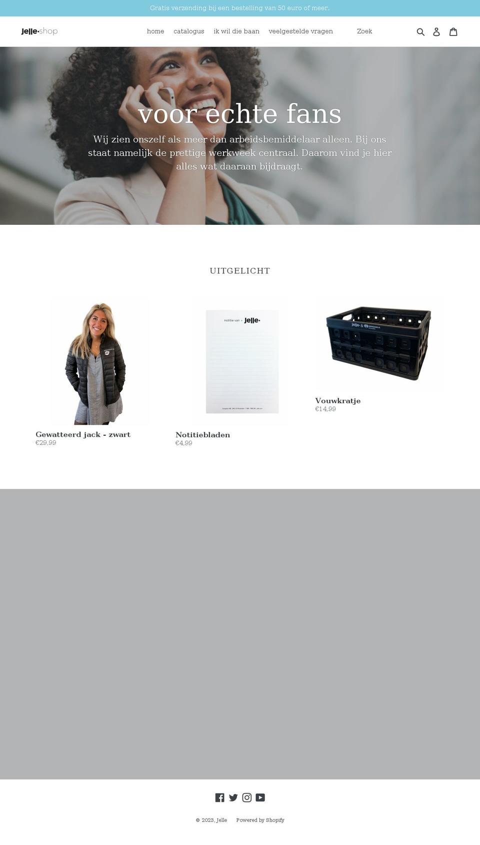 jelle.shop shopify website screenshot