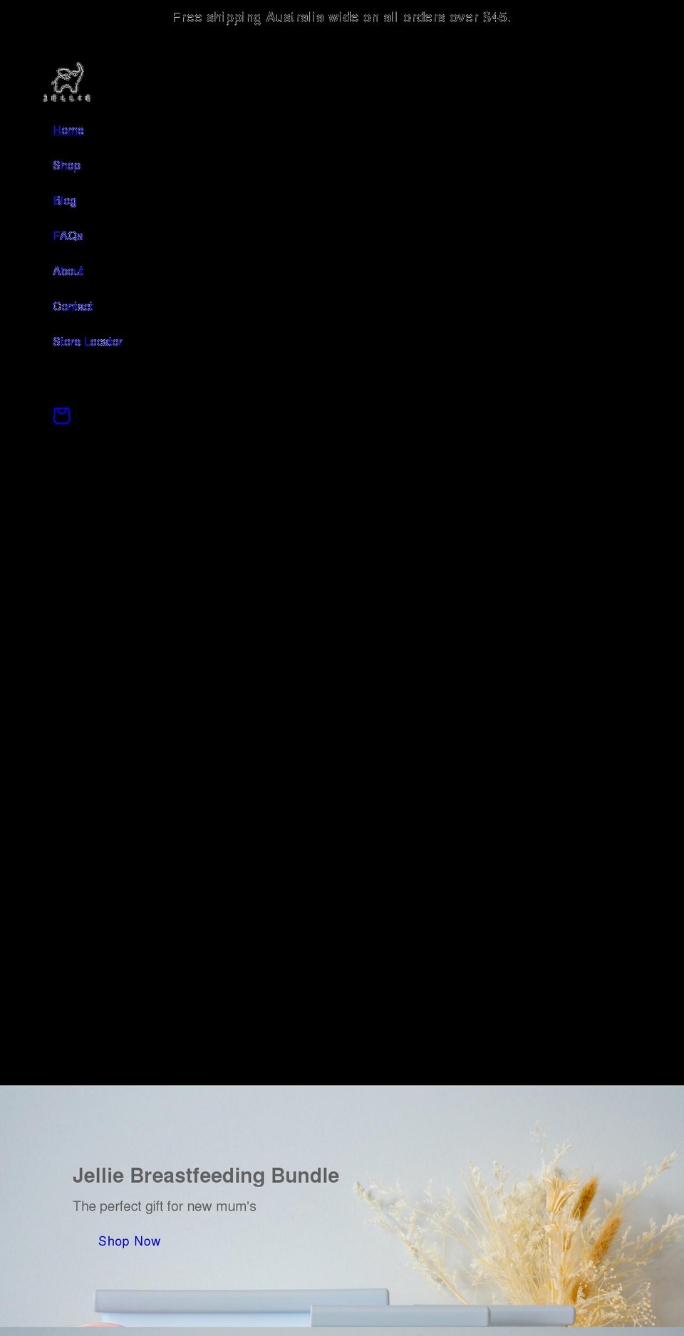 jellie.com.au shopify website screenshot
