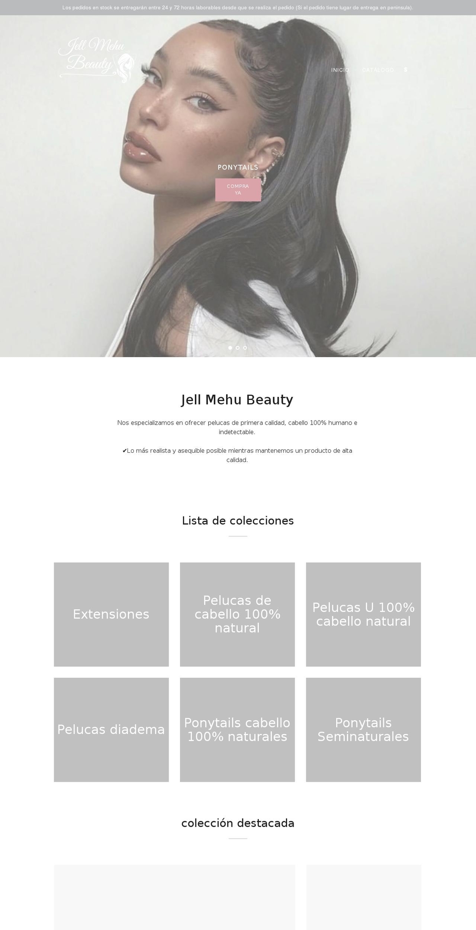 jellmehubeauty.com shopify website screenshot