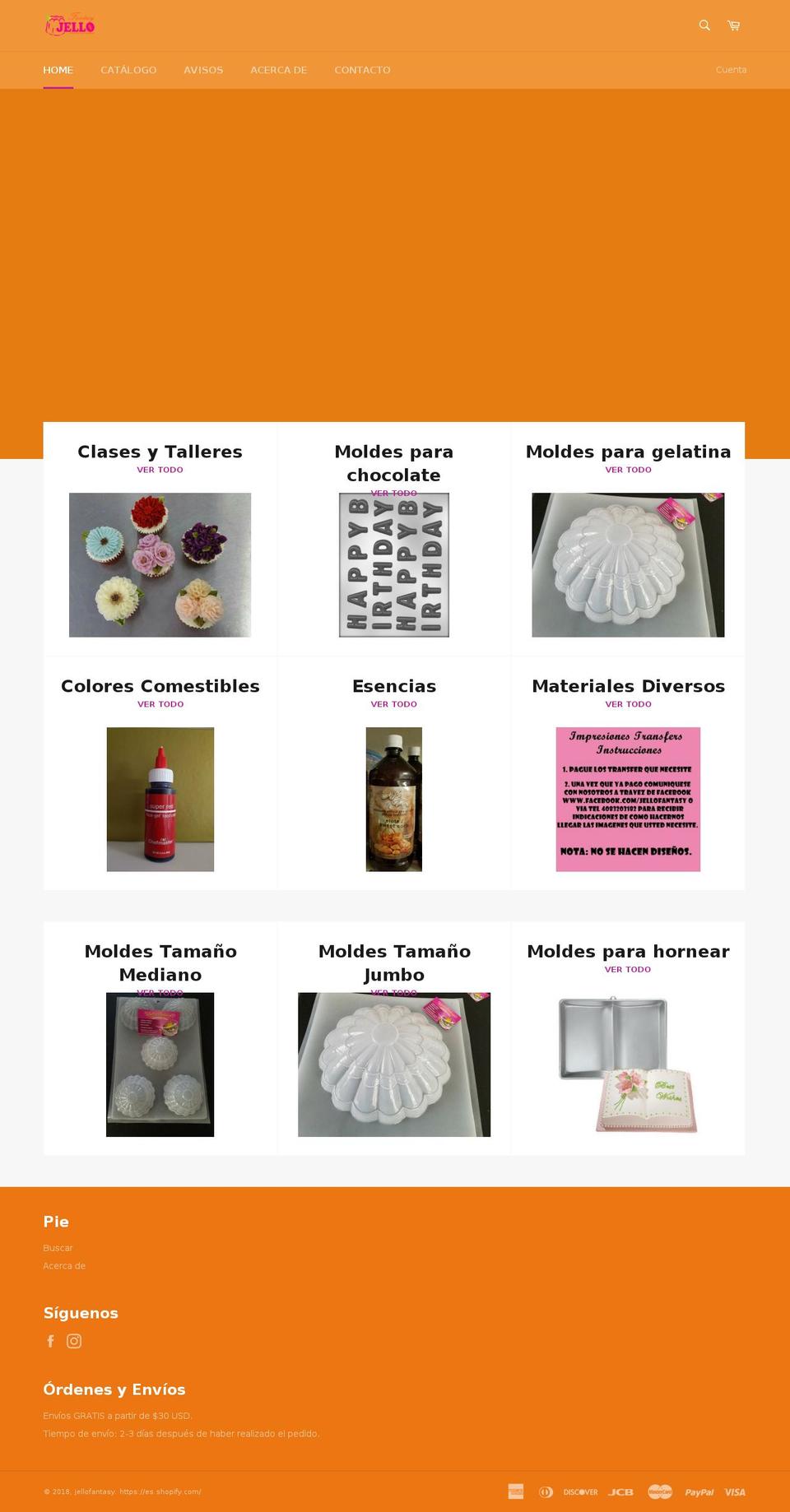 jellofantasy.com — Shopify storefront screenshot