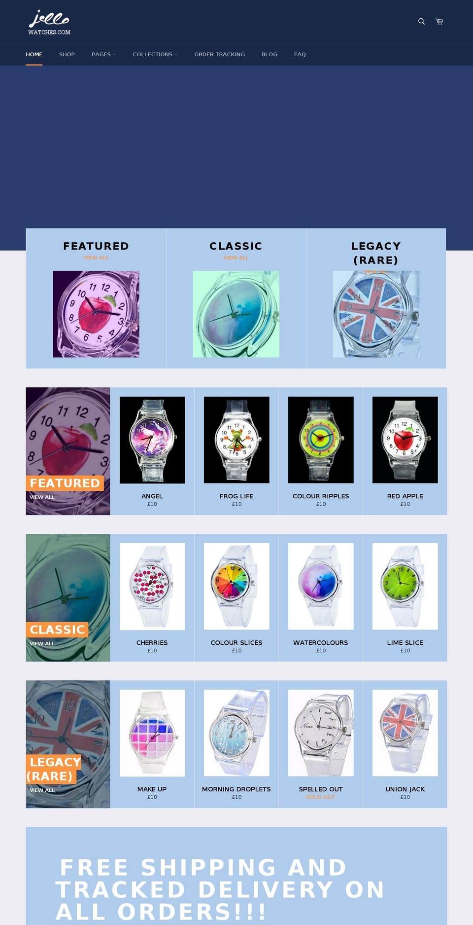 jellowatches.com shopify website screenshot
