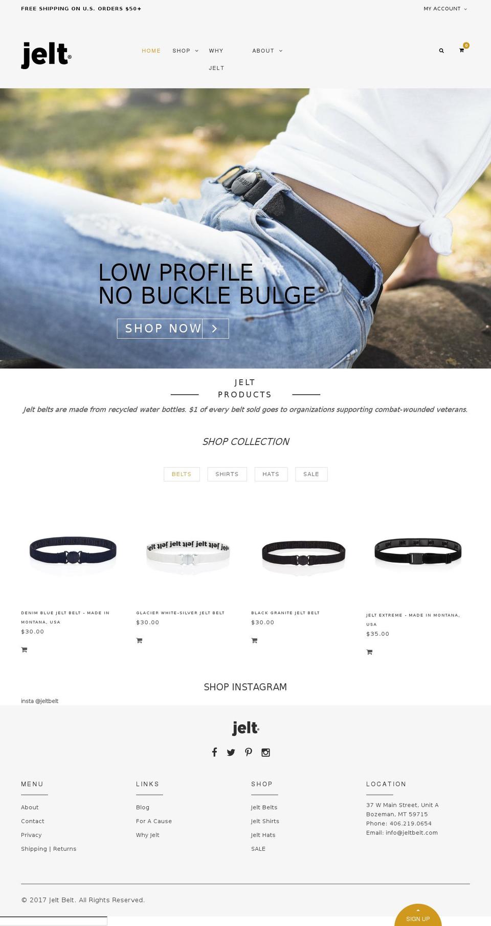 Jelt 3.1 Shopify theme site example jelt.info