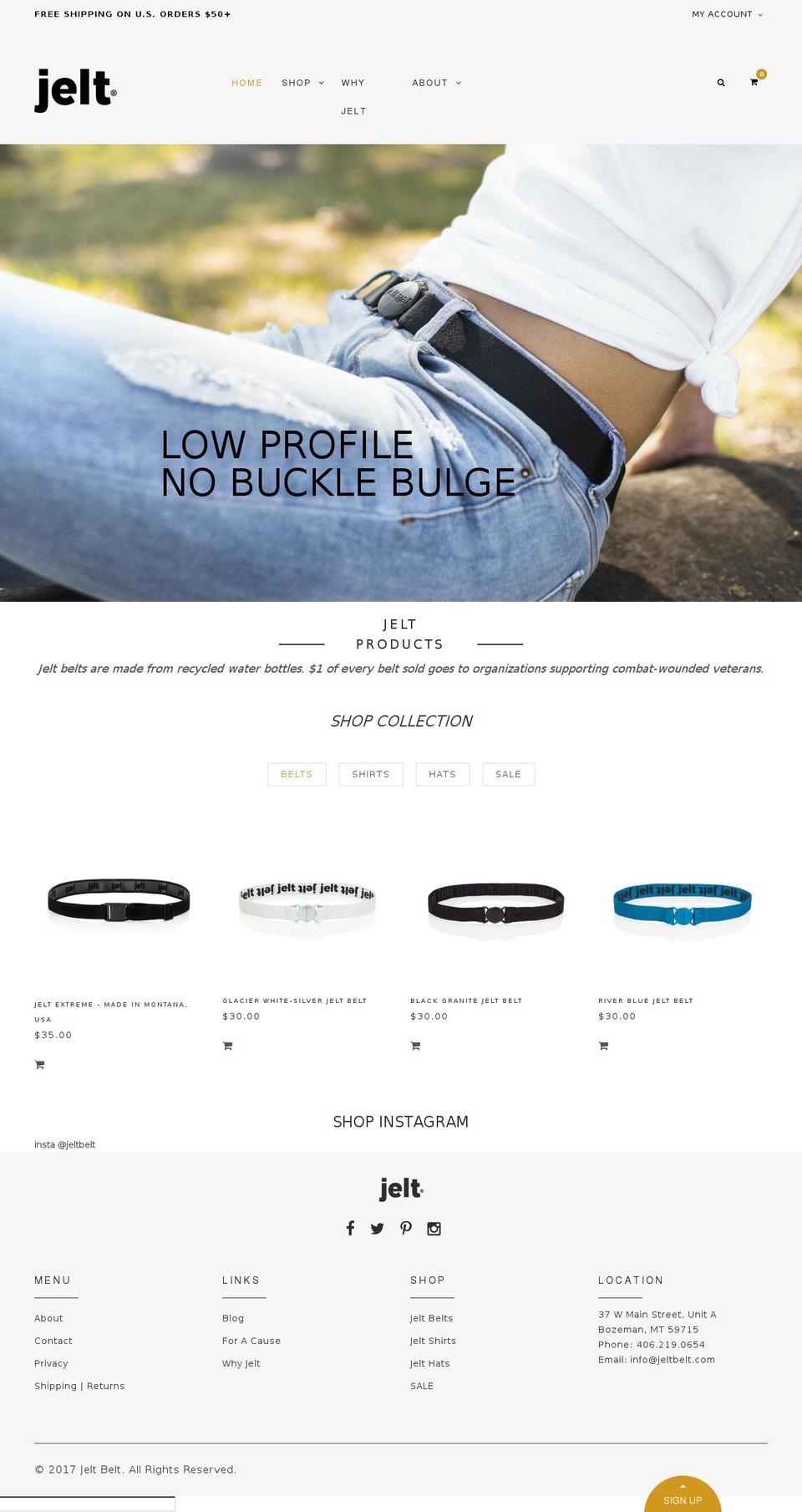 jelt.us shopify website screenshot