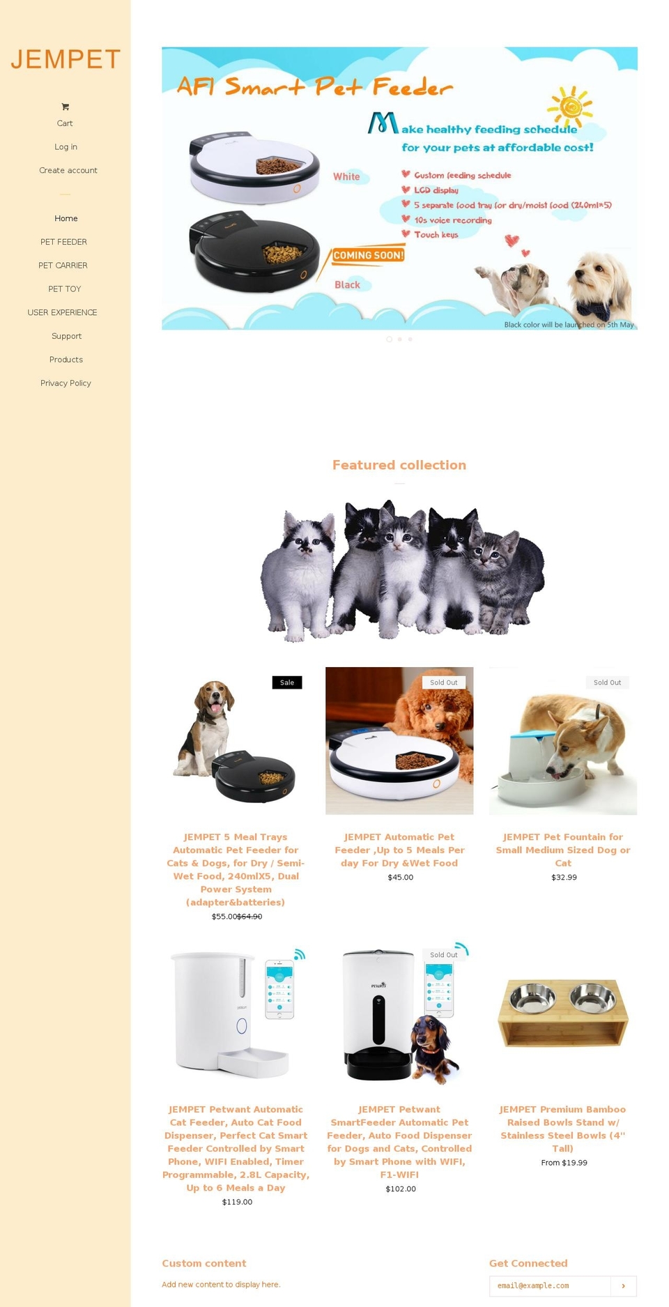 jem.pet shopify website screenshot