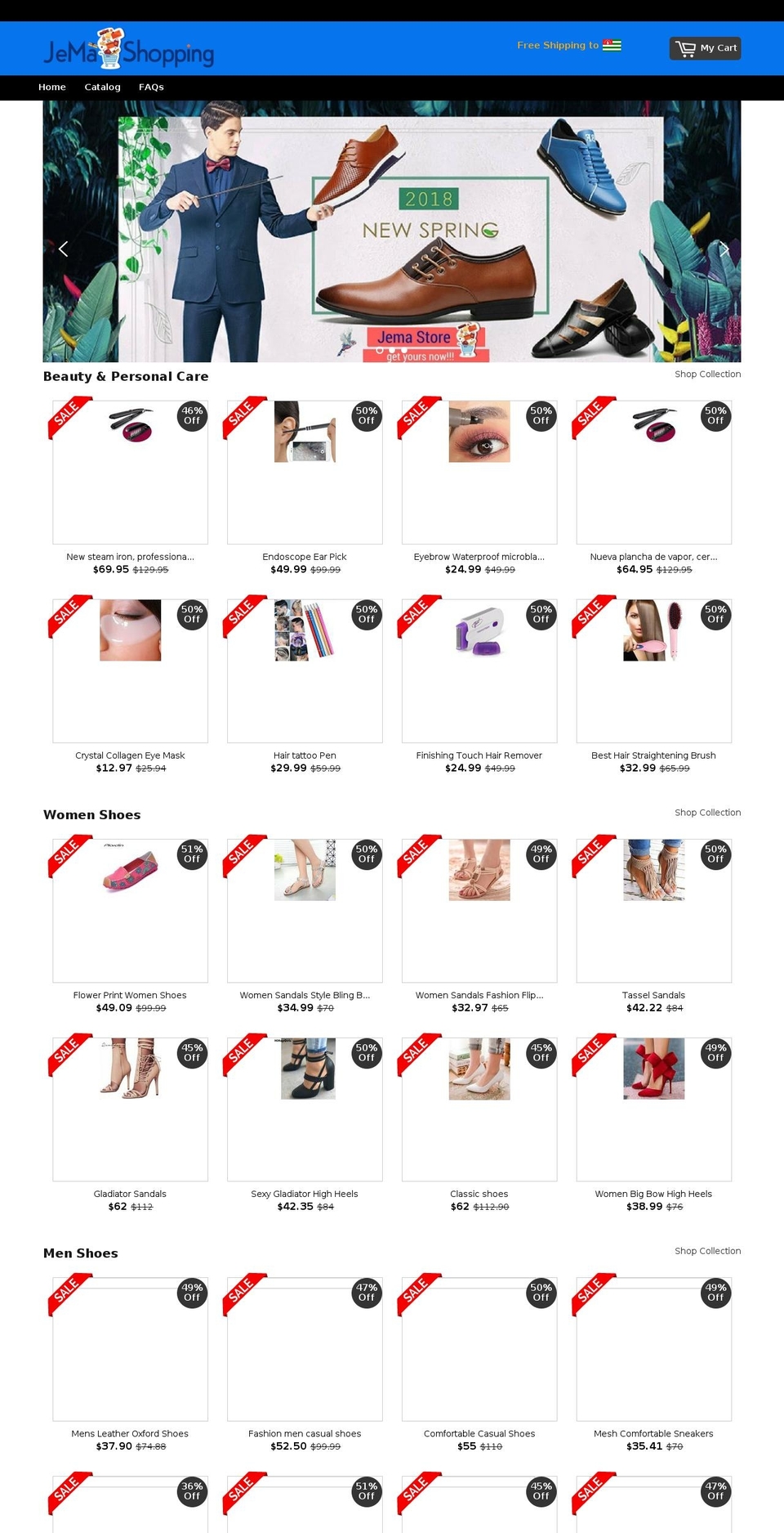 jemashop.com — Shopify storefront screenshot