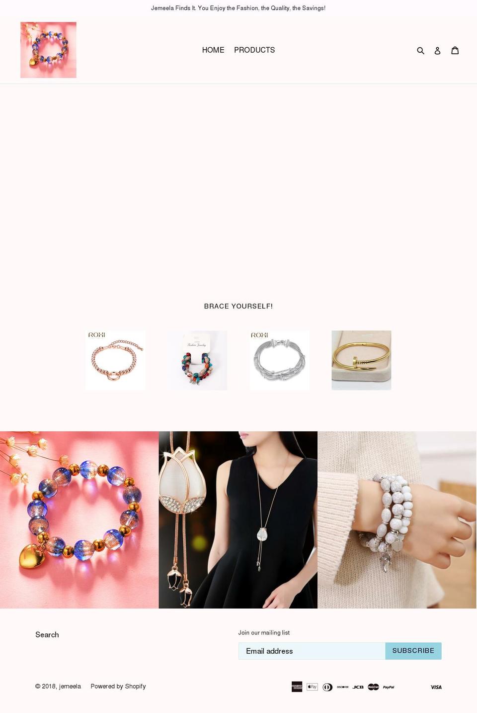 jemeela.com — Shopify storefront screenshot