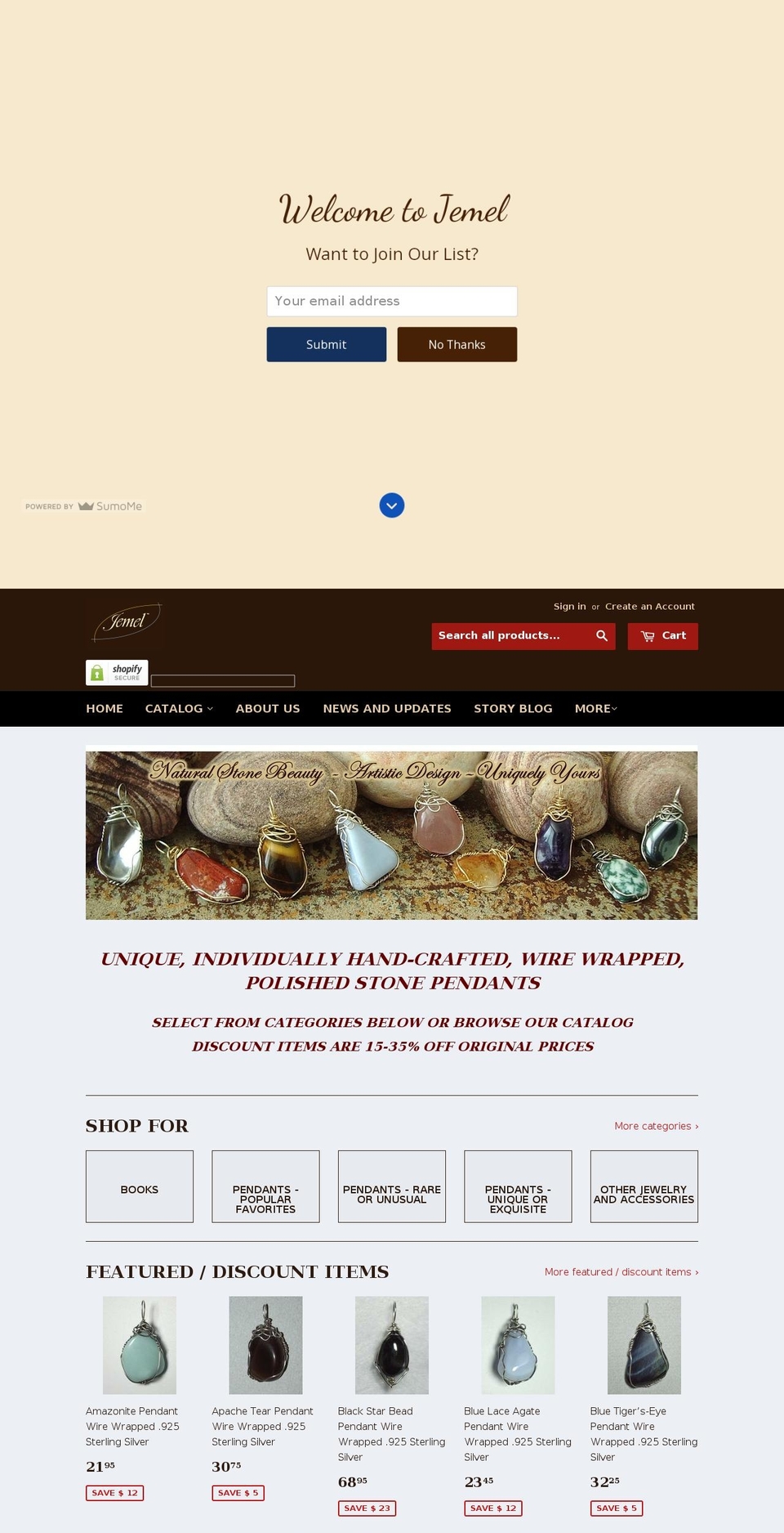 jemelww.com shopify website screenshot
