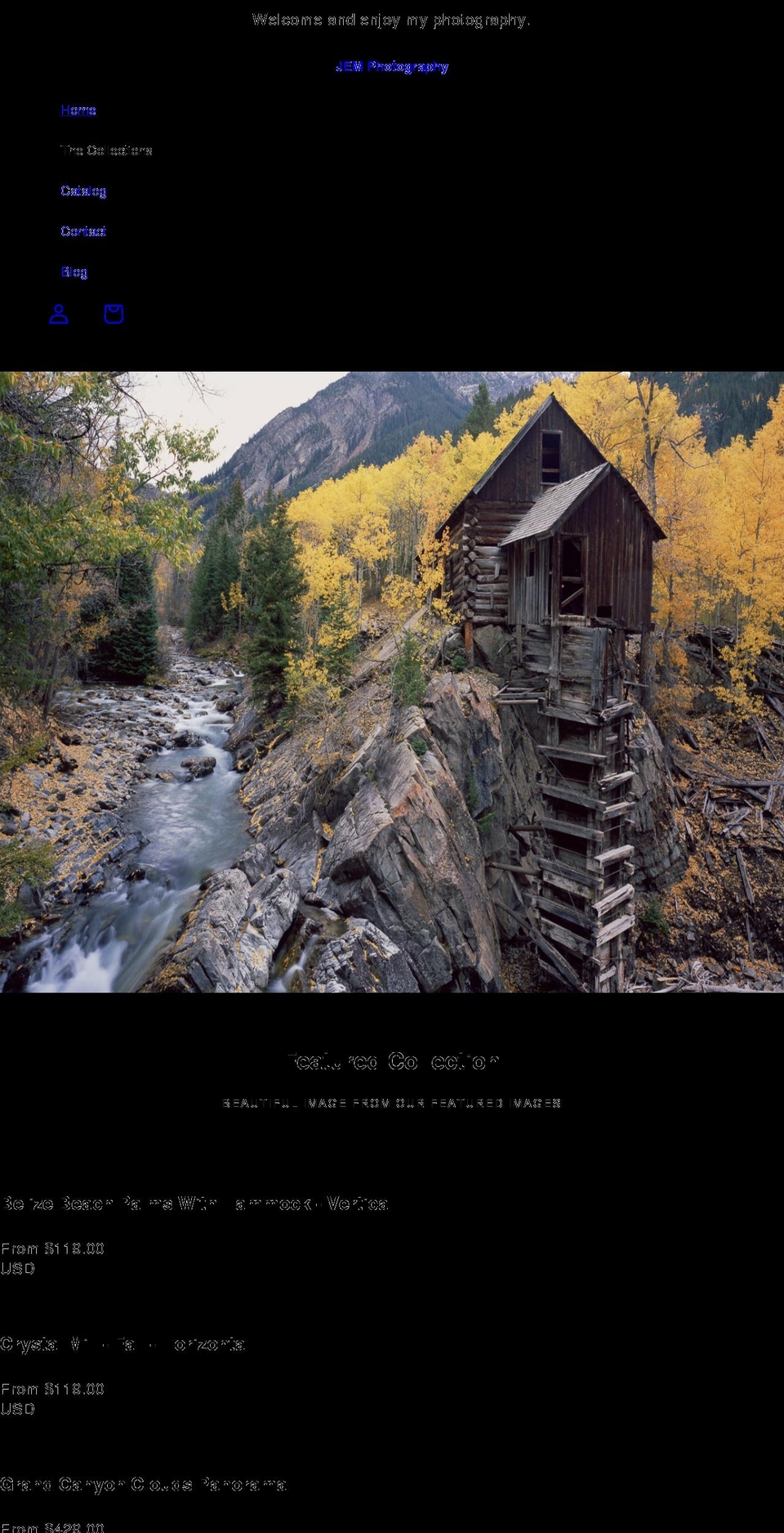 jemphotography.com shopify website screenshot