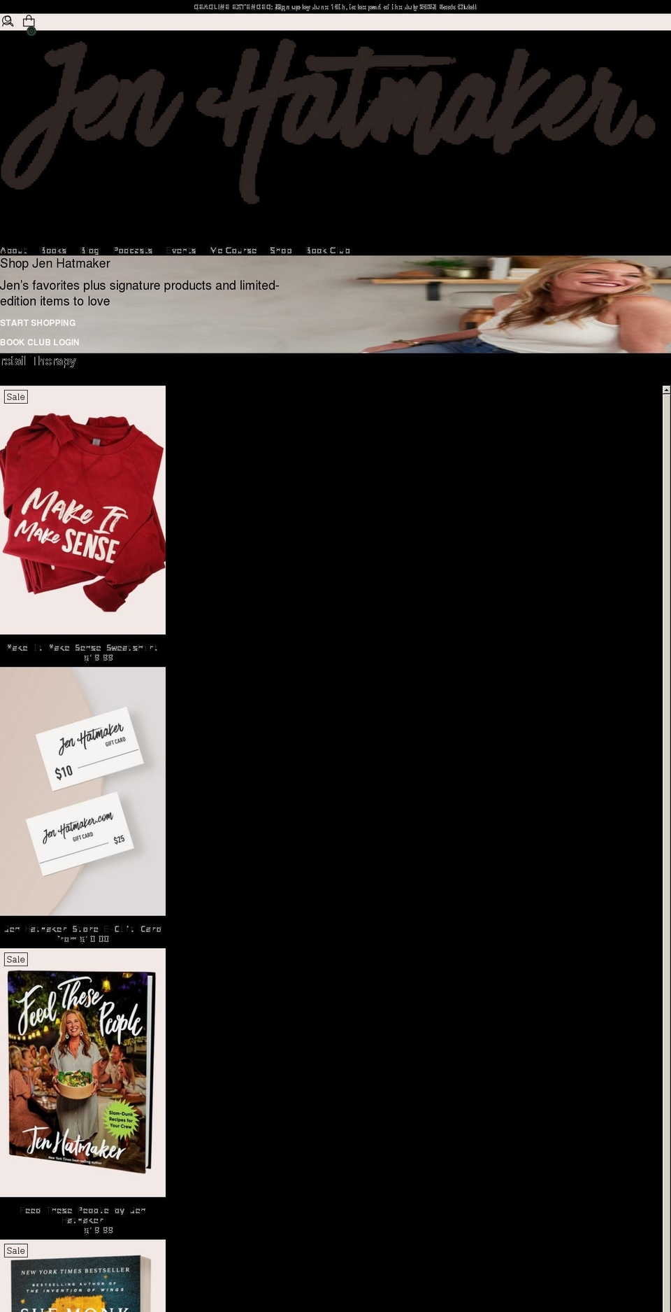 jen-hatmaker-store.myshopify.com shopify website screenshot