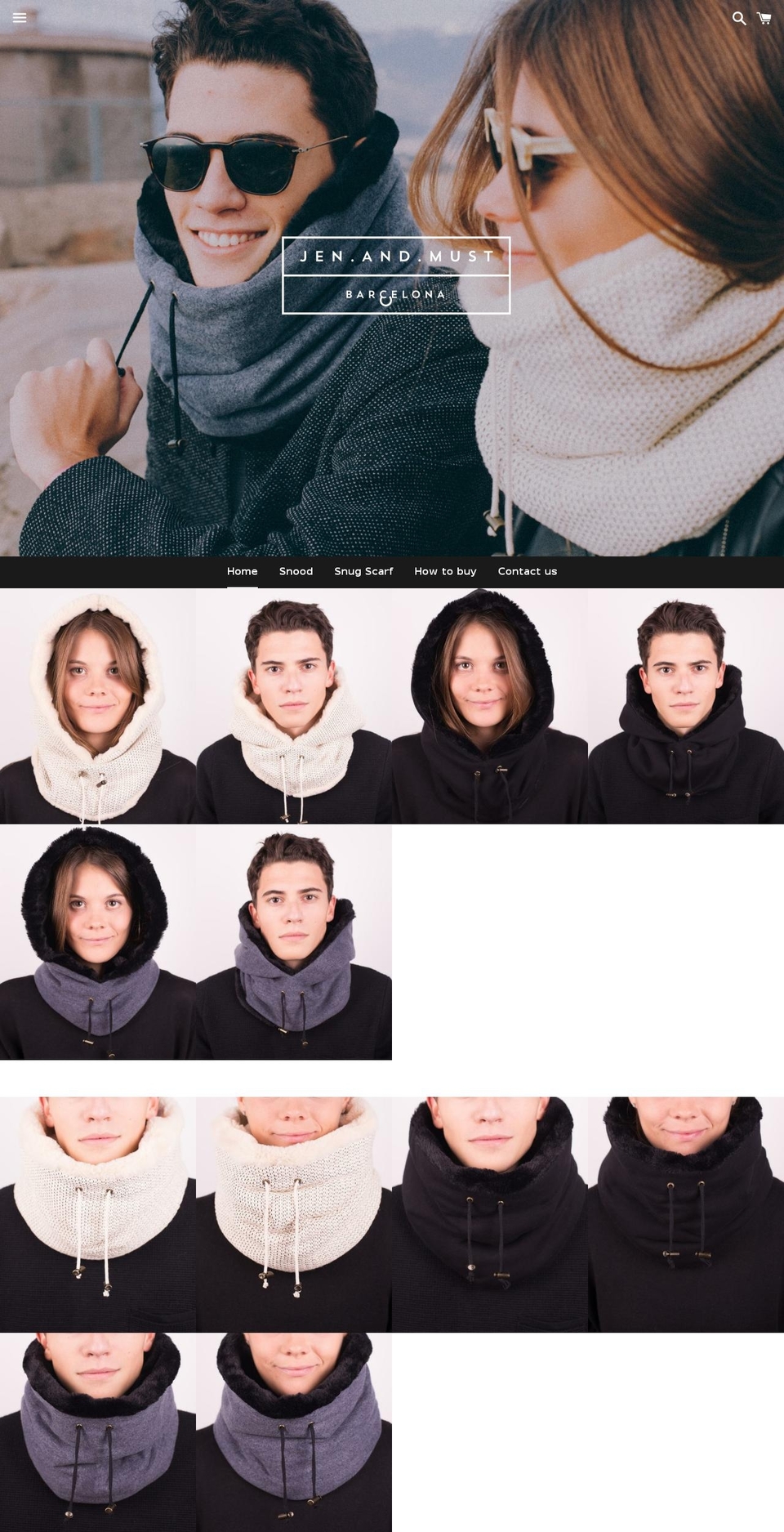 jenandmust.com shopify website screenshot