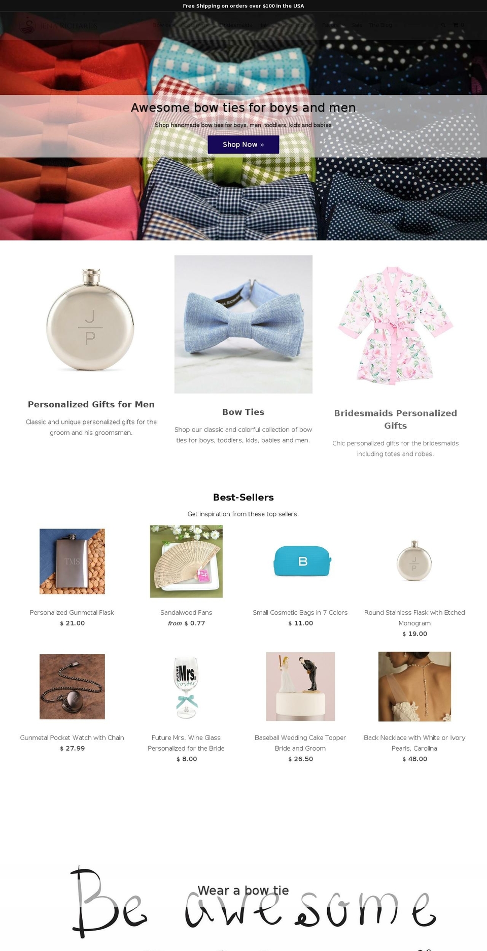 jenarichards.com — Shopify storefront screenshot