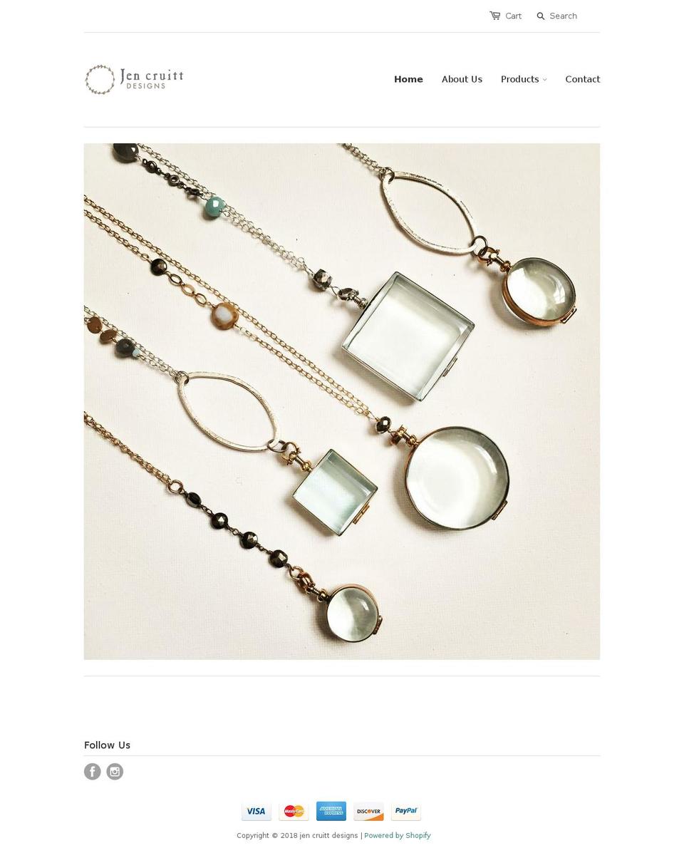 jencruittdesigns.com shopify website screenshot