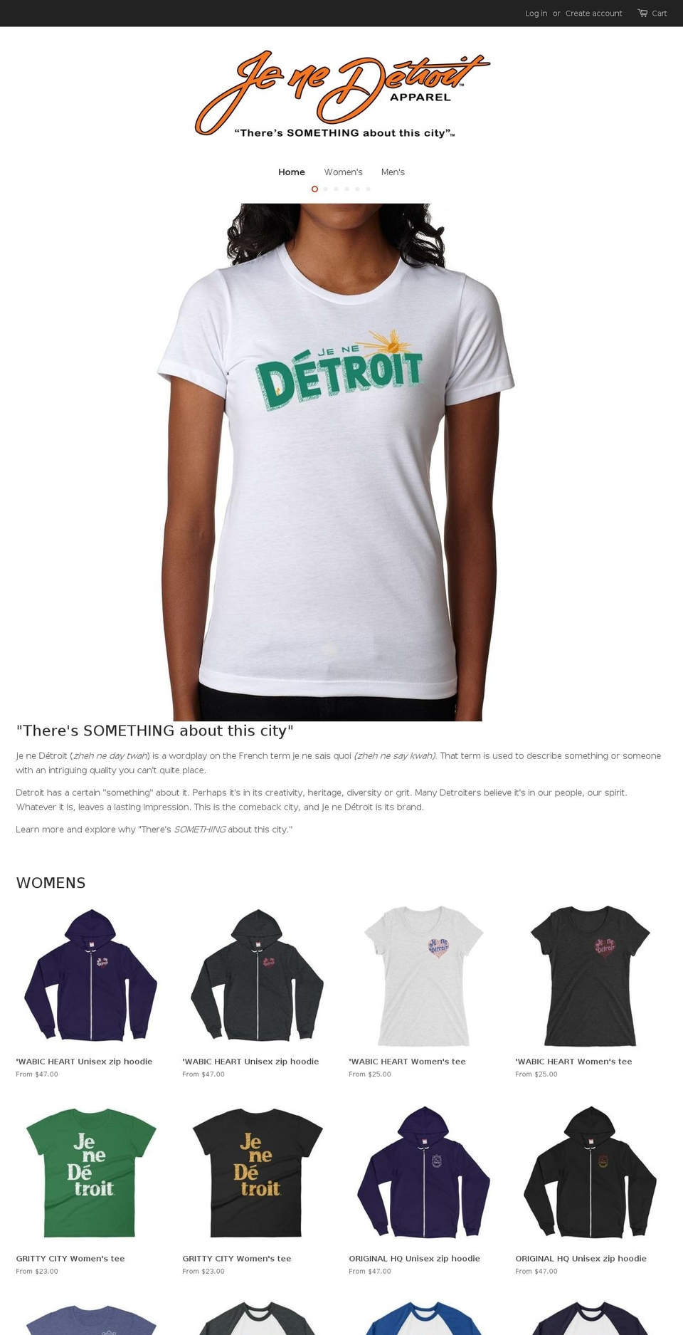 jenedetroit.com shopify website screenshot