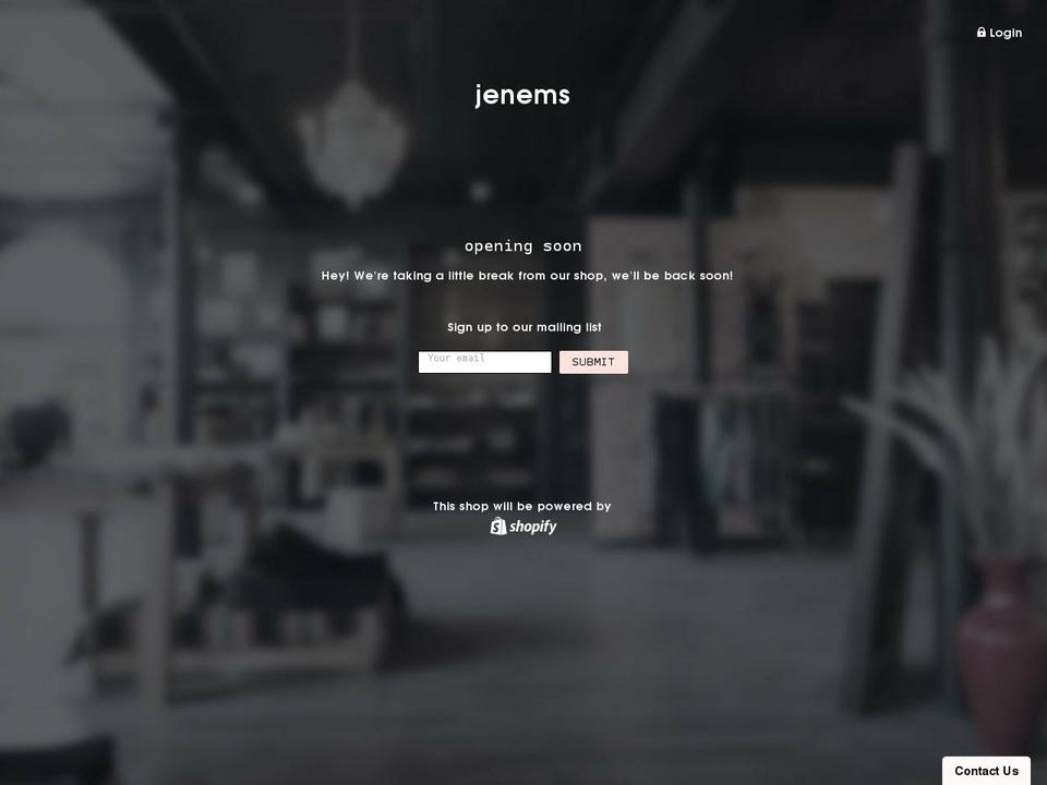 jenems.co.uk shopify website screenshot