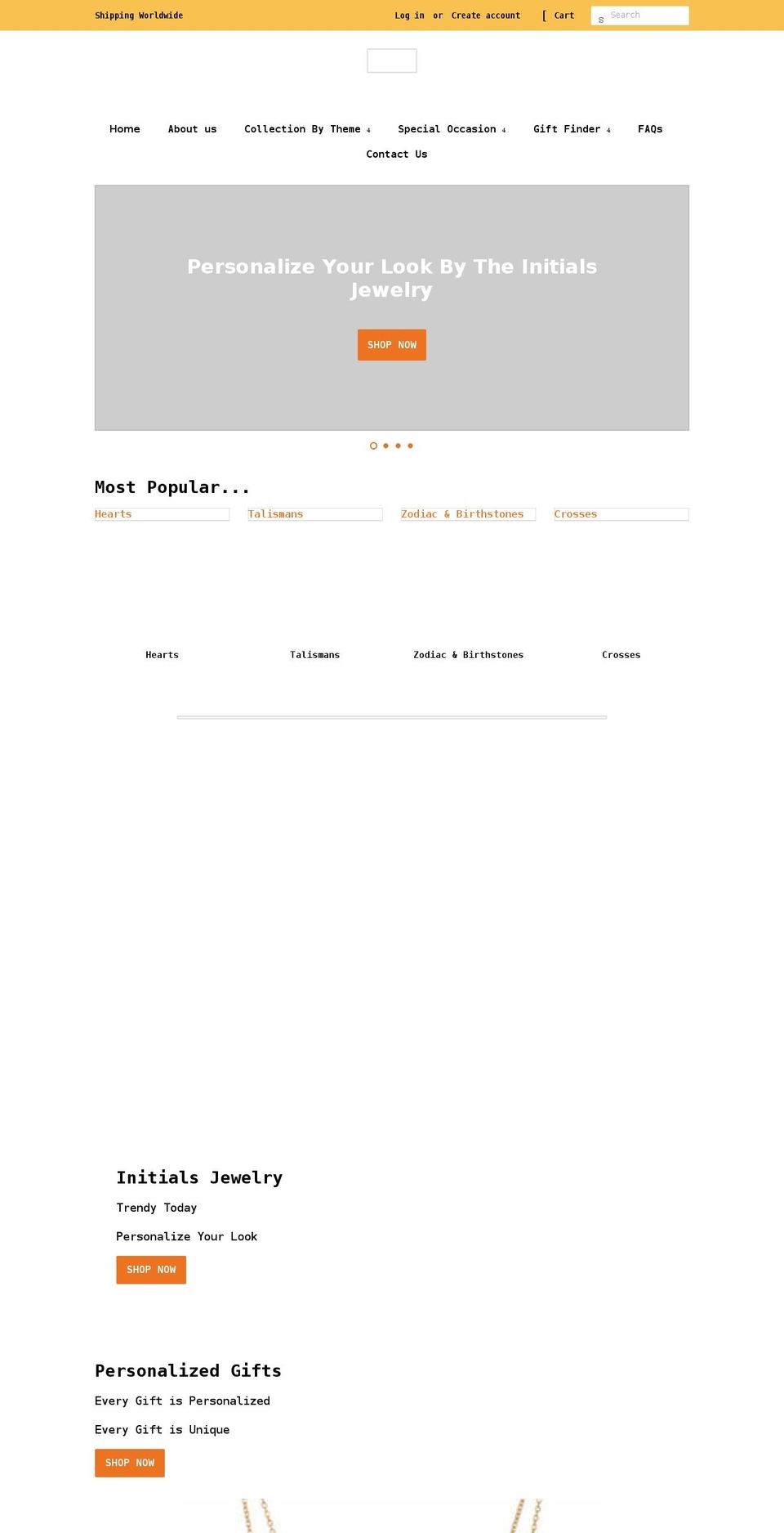 jengifts.com shopify website screenshot