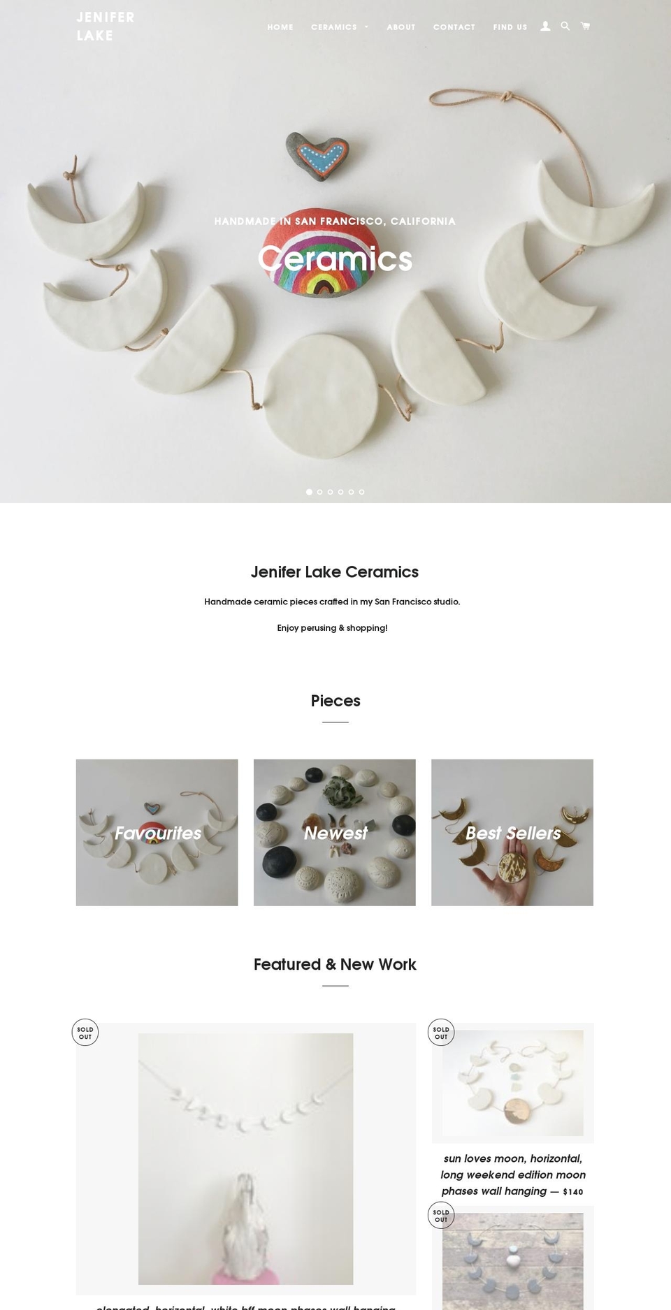 Craft with Installments message Shopify theme site example jeniferlake.com