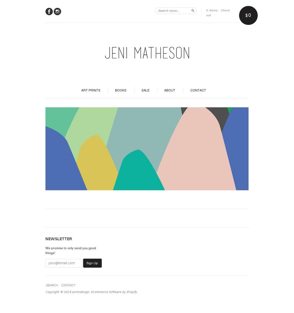 jenimdesign.com — Shopify storefront screenshot