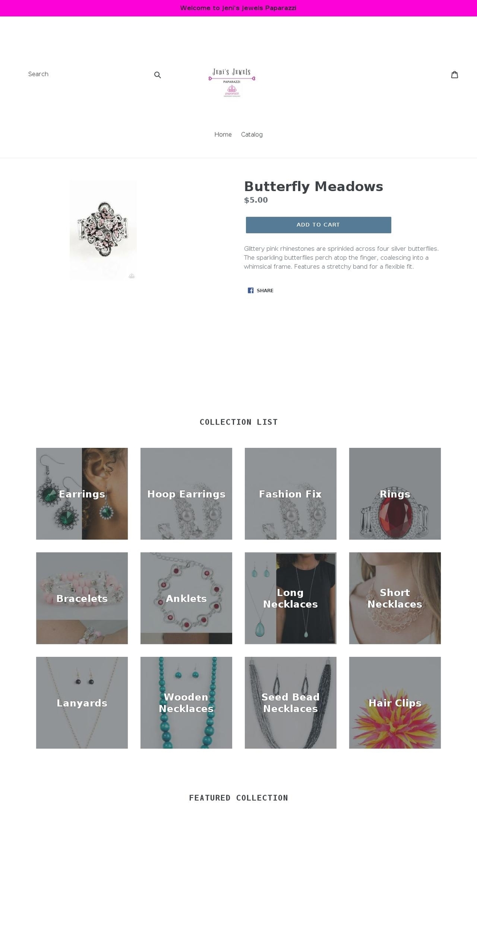 jenisjewels.com — Shopify storefront screenshot