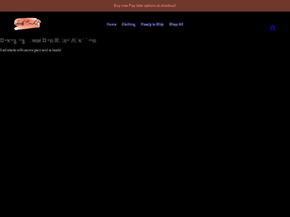 jenkscrochet.com shopify website screenshot