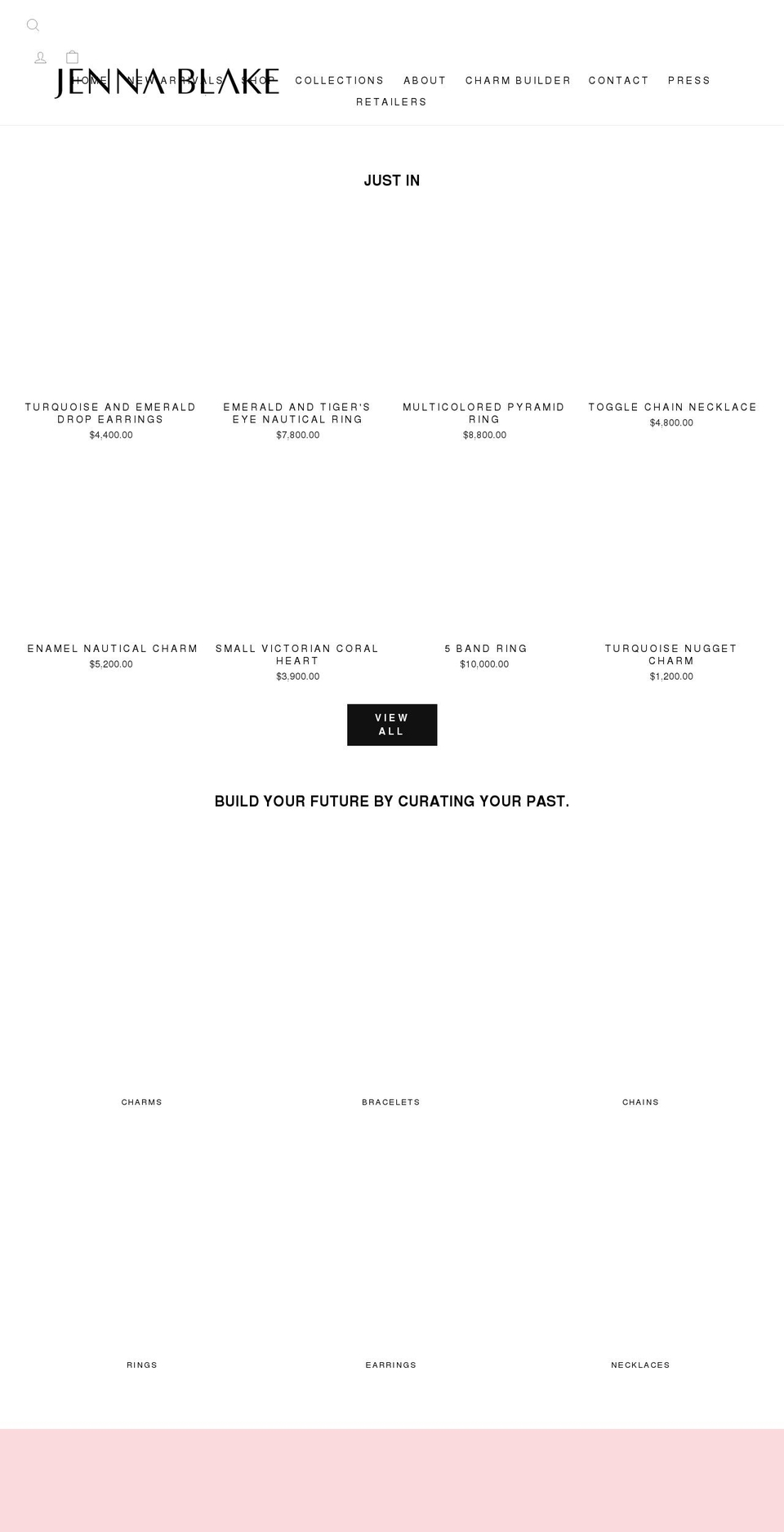 jennablake.com shopify website screenshot